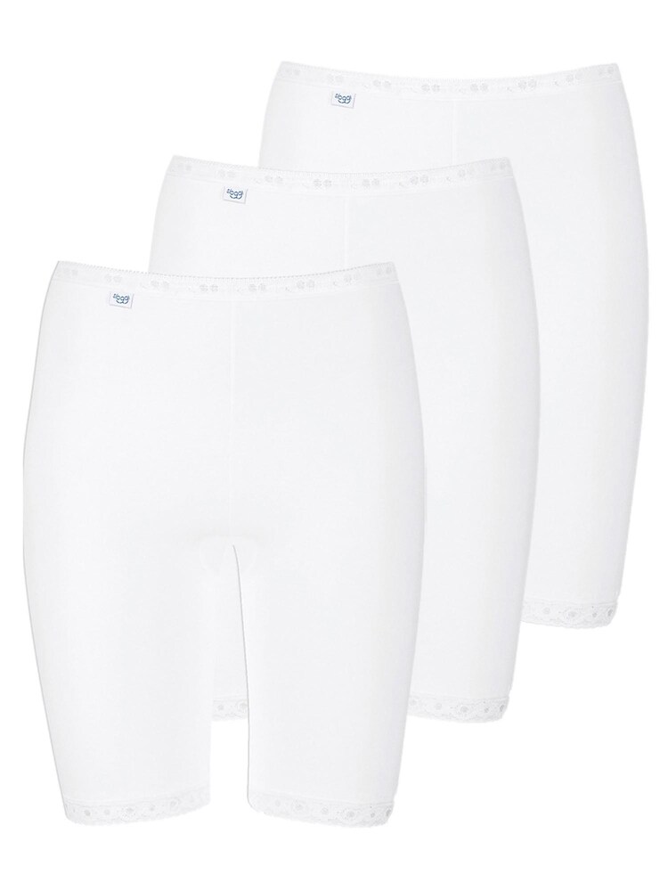 SLOGGI Panty 'SLOGGI Long Slip 3er Pack Basic+' Damen Größe 7XL weiß