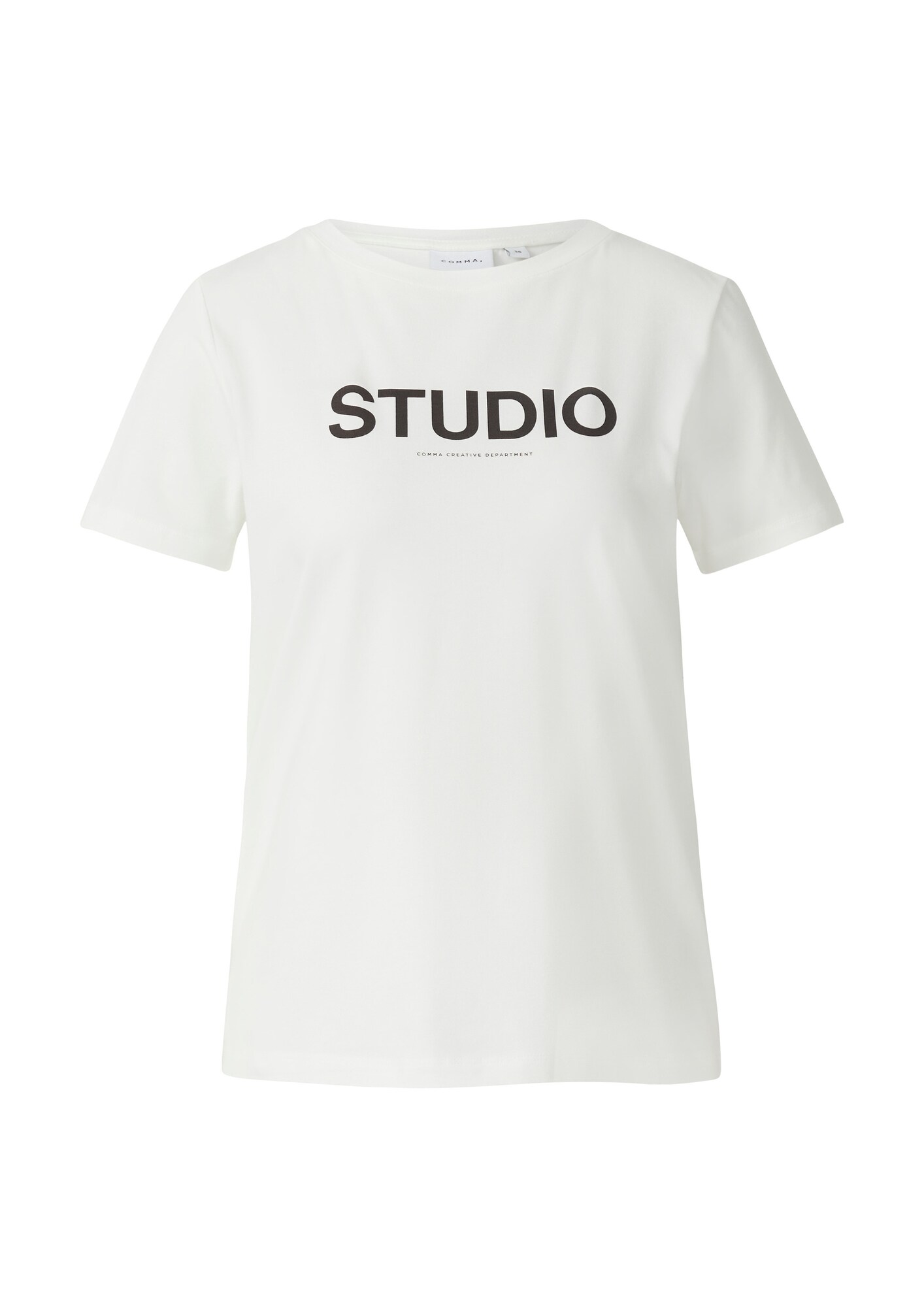 COMMA Tricou  negru / alb