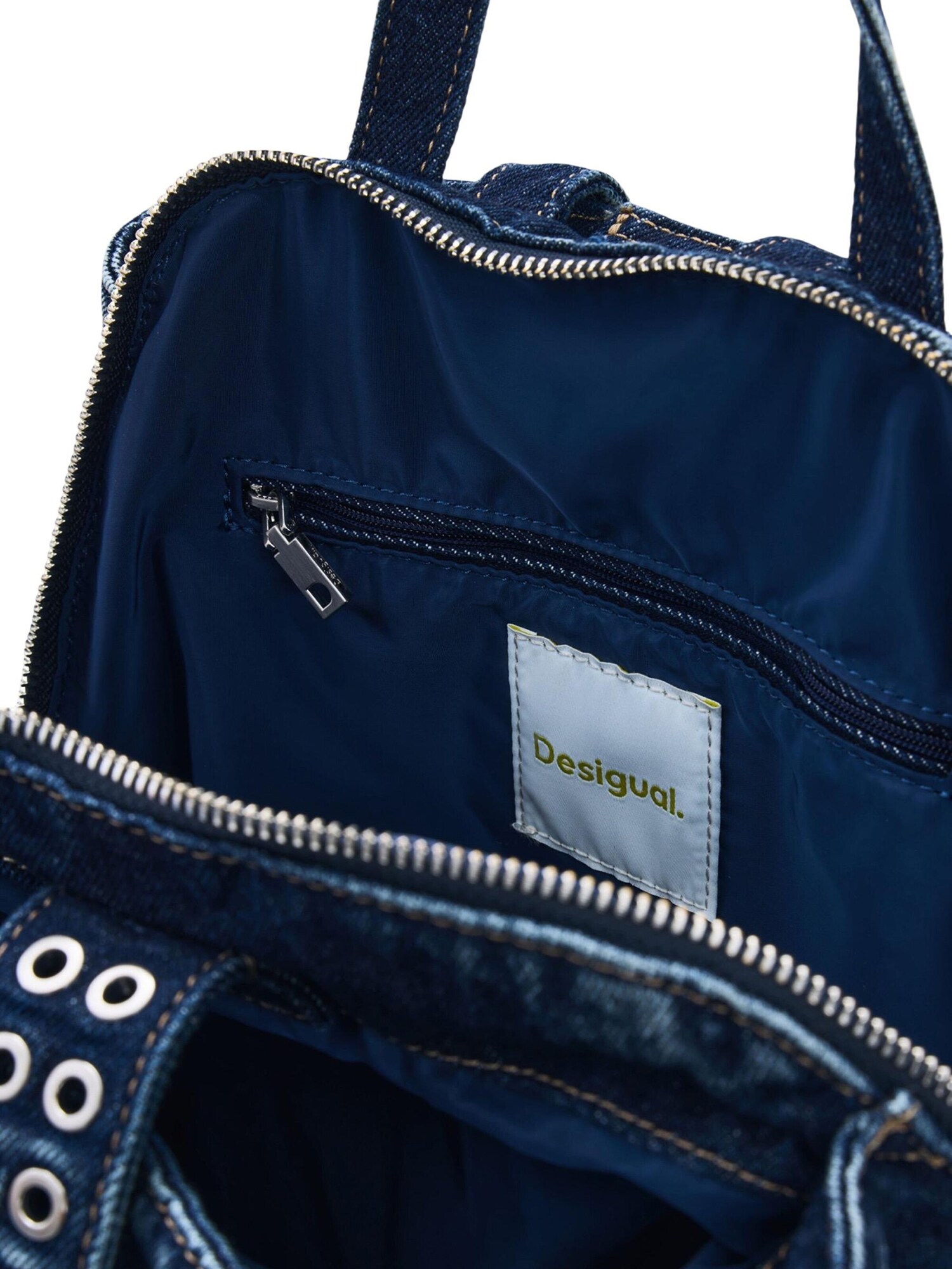 Desigual Batoh  modrá denim (obrázok 4)