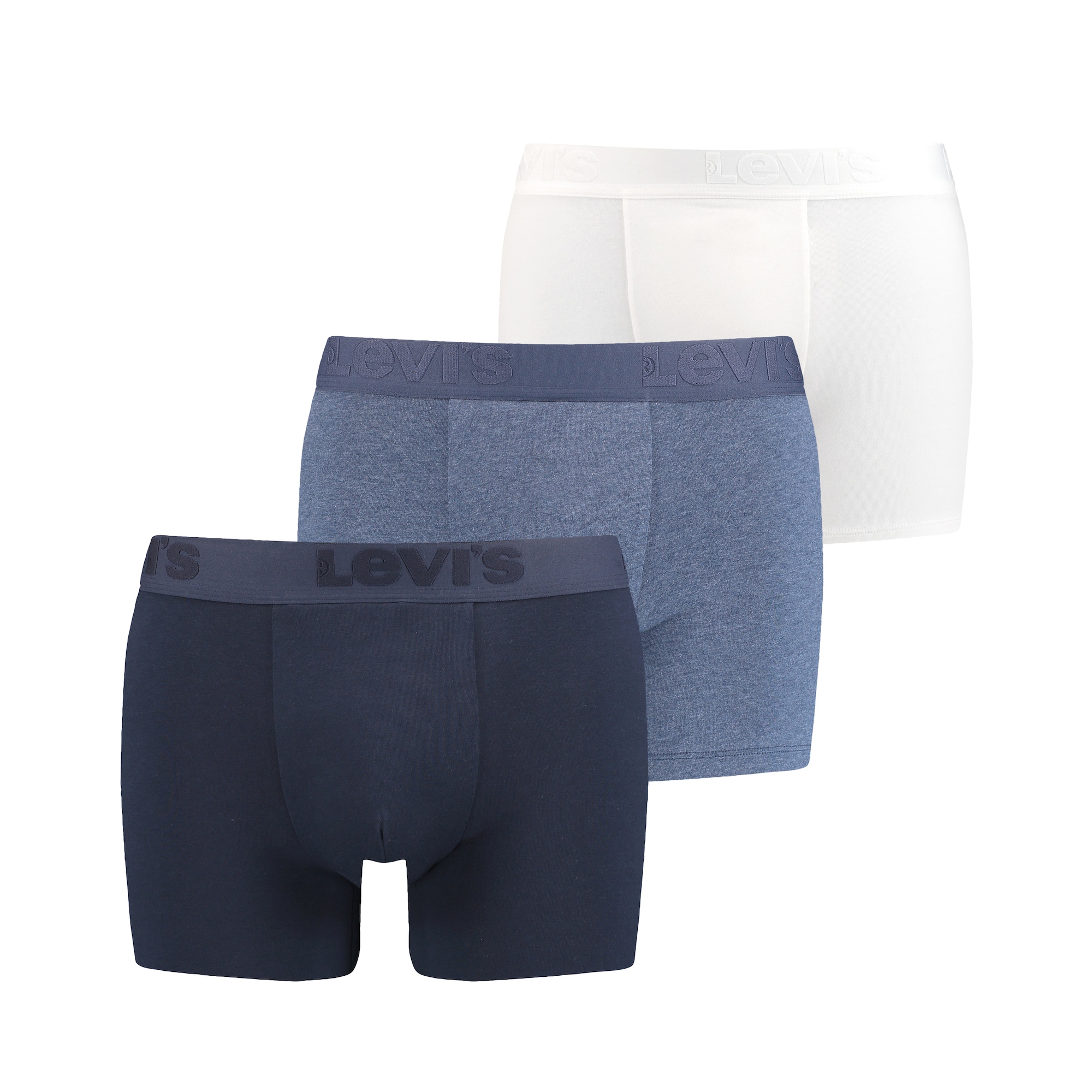 LEVI'S Boxer trumpikės mėlyna / tamsiai mėlyna / balta