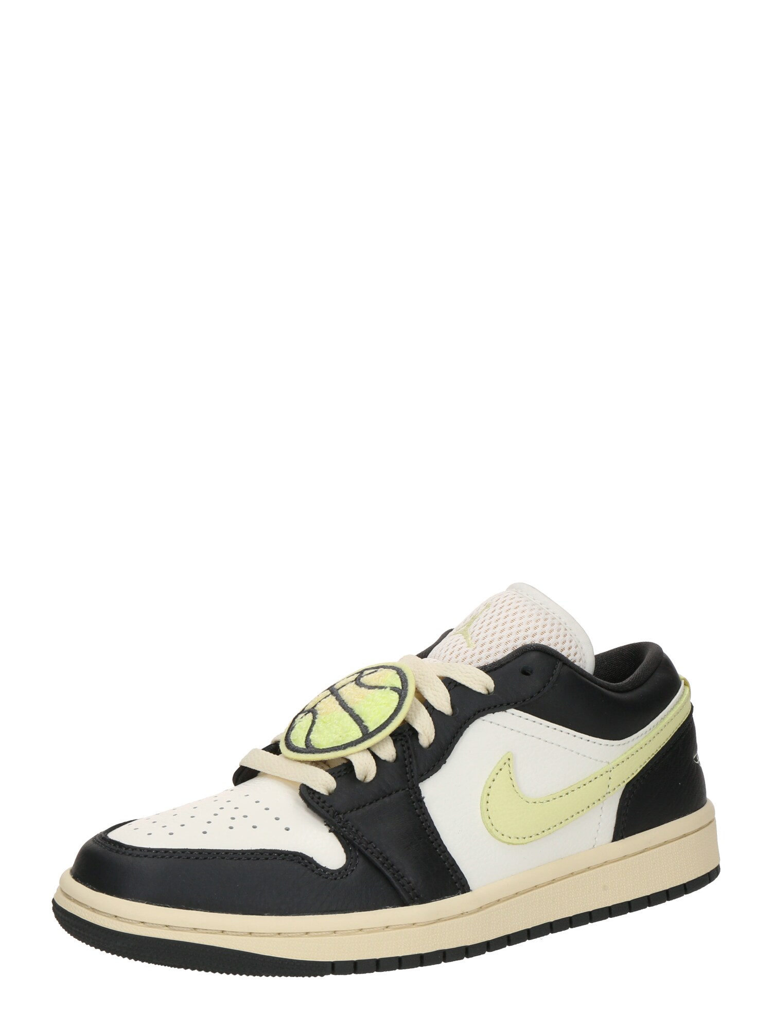 Jordan Nízke tenisky 'AIR JORDAN 1'  antracitová / pastelovo zelená / biela