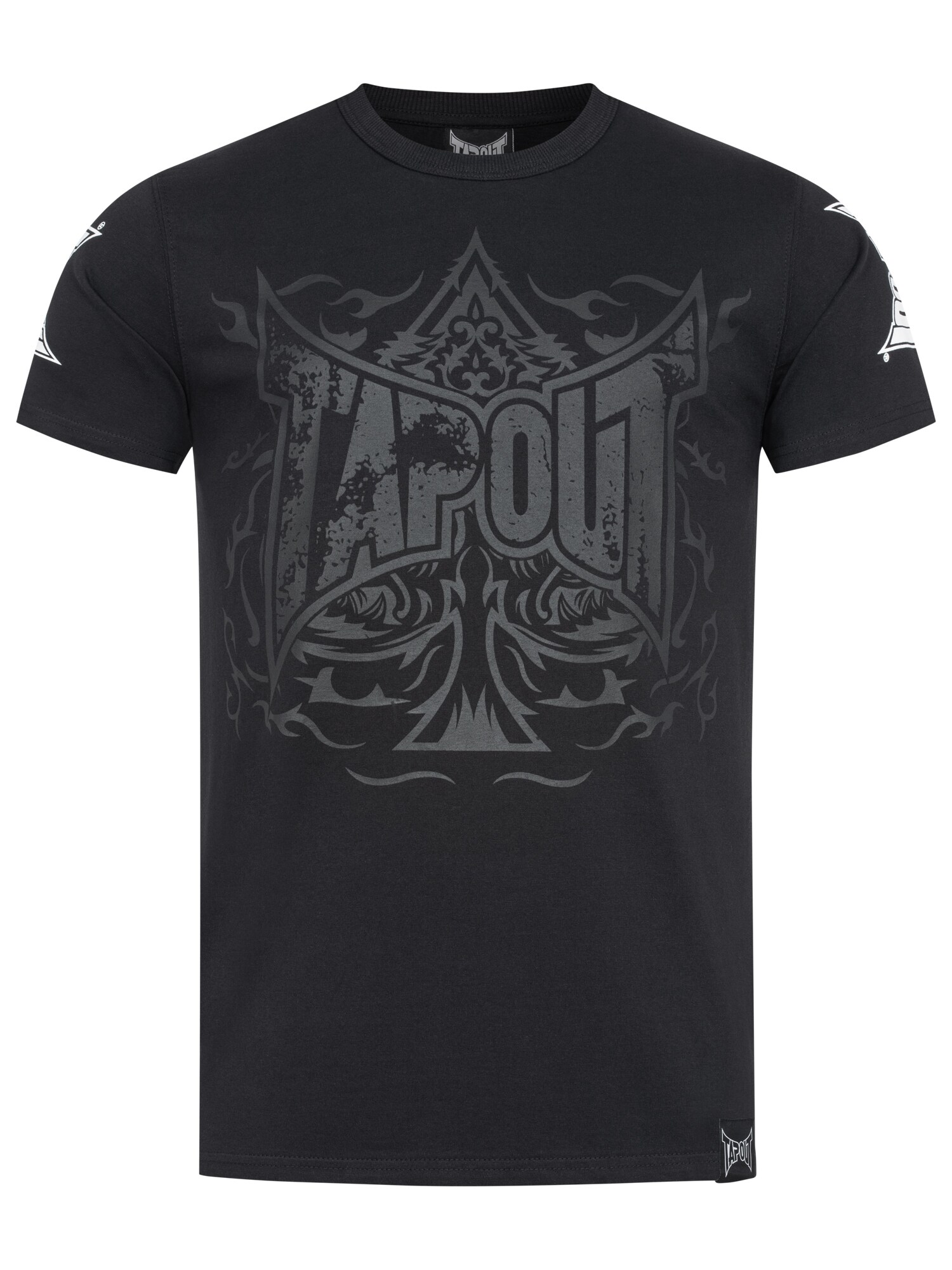 Tapout Póló 'Ace Of Spades'  sötétszürke / fekete / fehér akciós termékkép 1