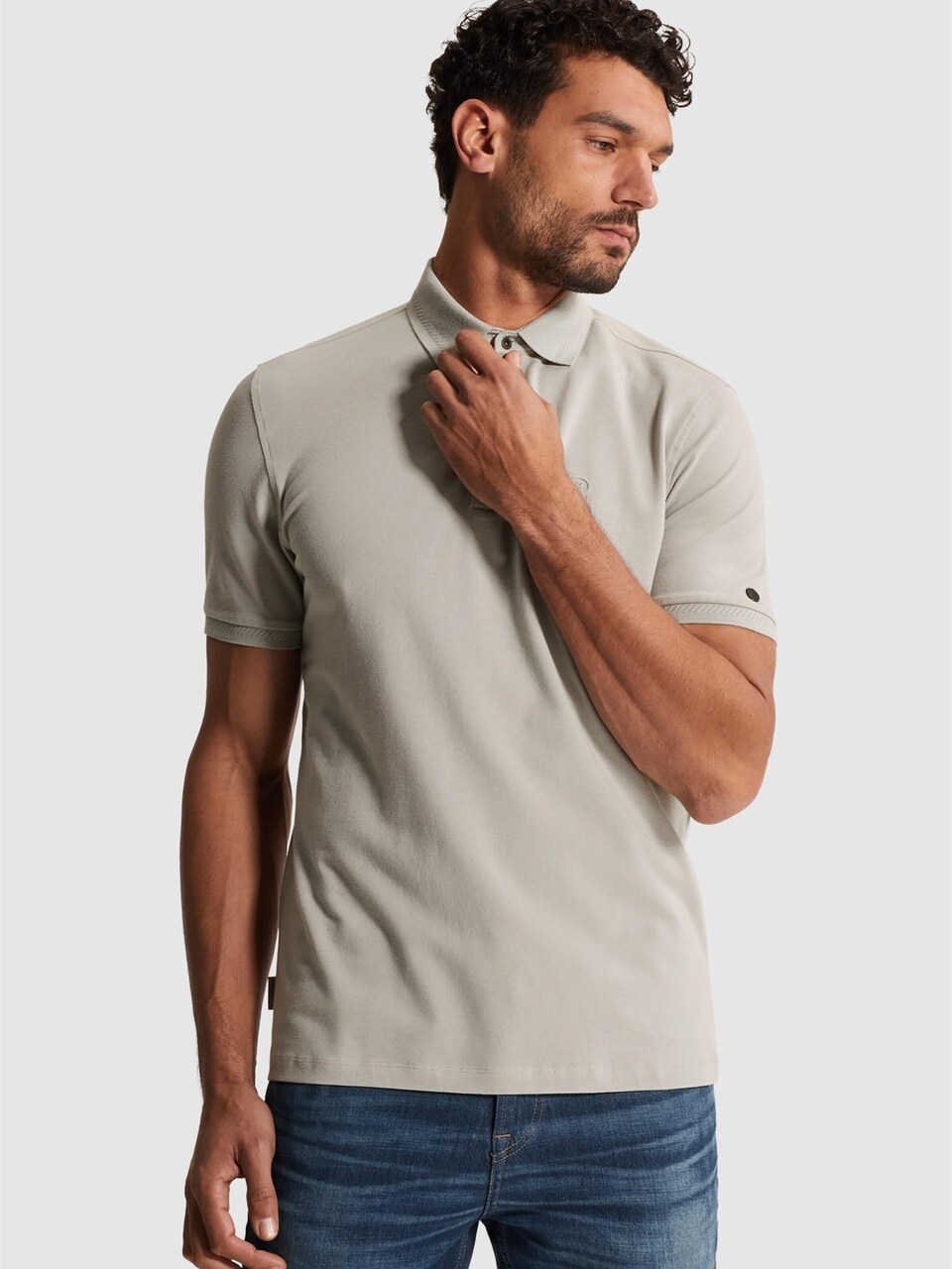 T-shirt 'Polo shirt in piqué with stretch'