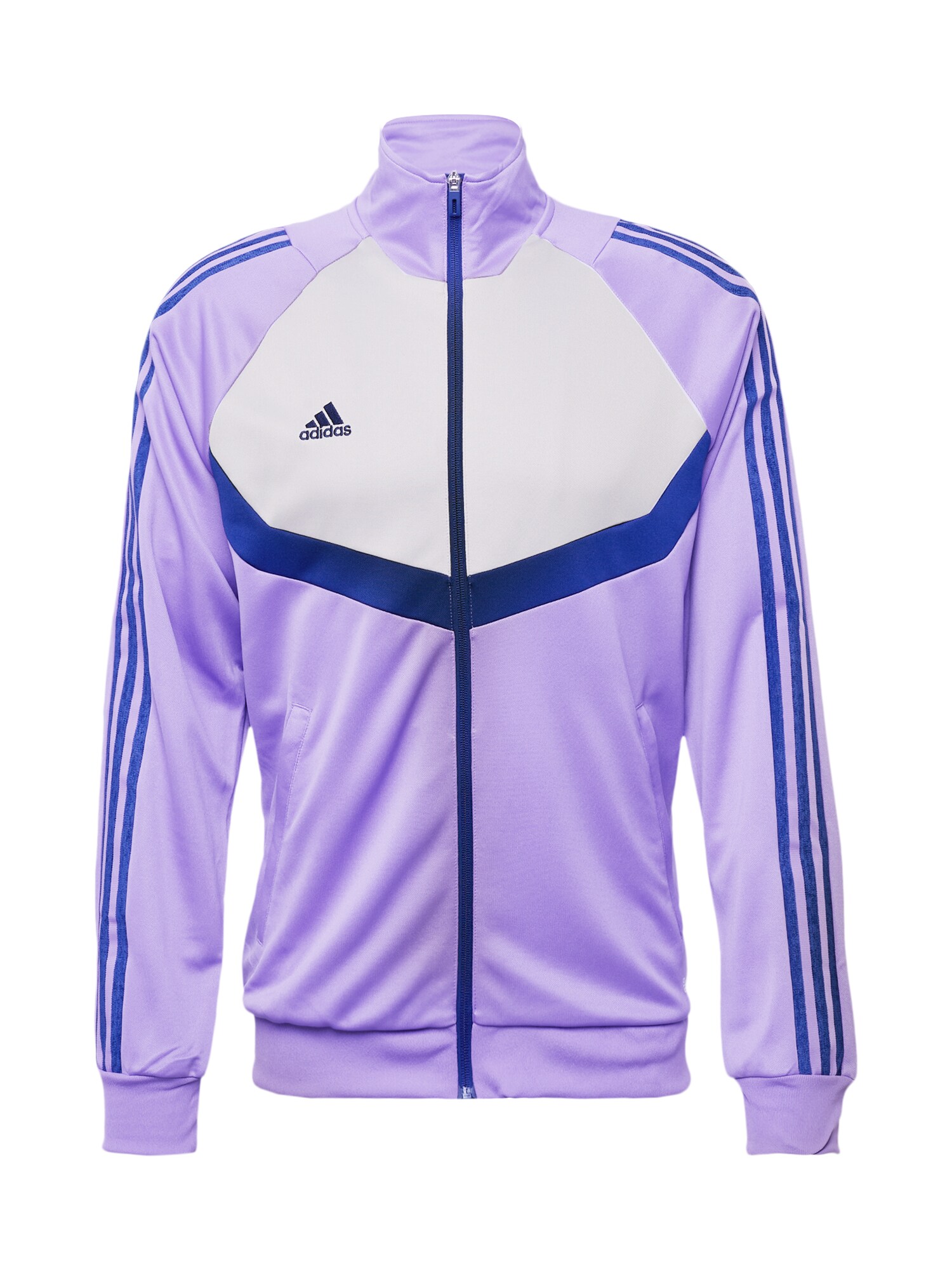 ADIDAS SPORTSWEAR Bluză cu fermoar sport Tiro  bleumarin / mov liliachiu / alb