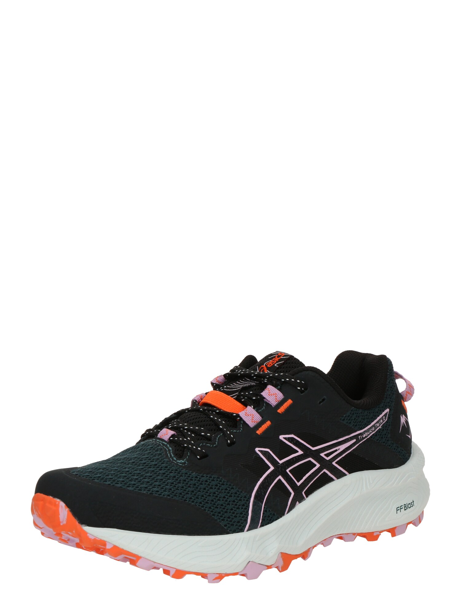 ASICS Bežecká obuv 'TRABUCO TERRA 2'  tmavozelená / ružová / čierna