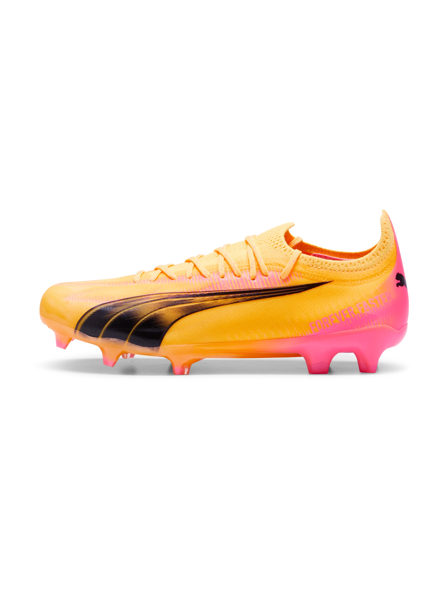 PUMA Futballcipők 'ULTRA ULTIMATE'  aranysárga / világos-rózsaszín / fekete