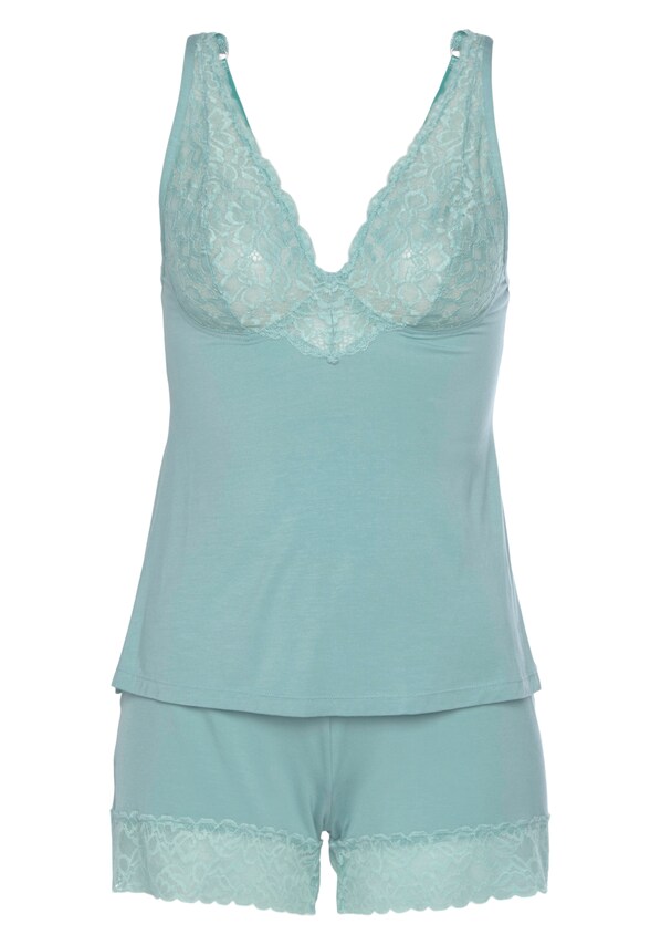 LASCANA, Rövidek 'Summer Lace', zöld, 1 kép a 5 közül