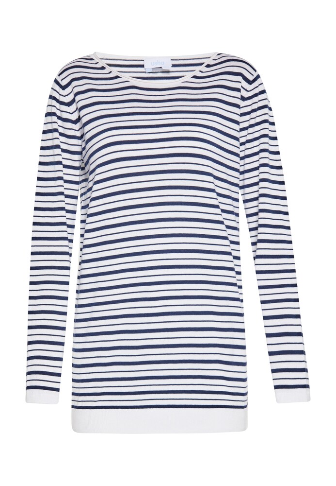 usha BLUE LABEL Pullover Damen Größe XL dunkelblau / weiß