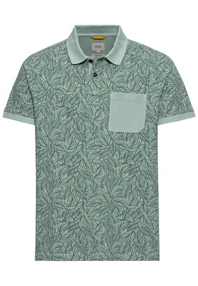 camel active Shirt ‘Palme’ Jade groen / Donkergroen