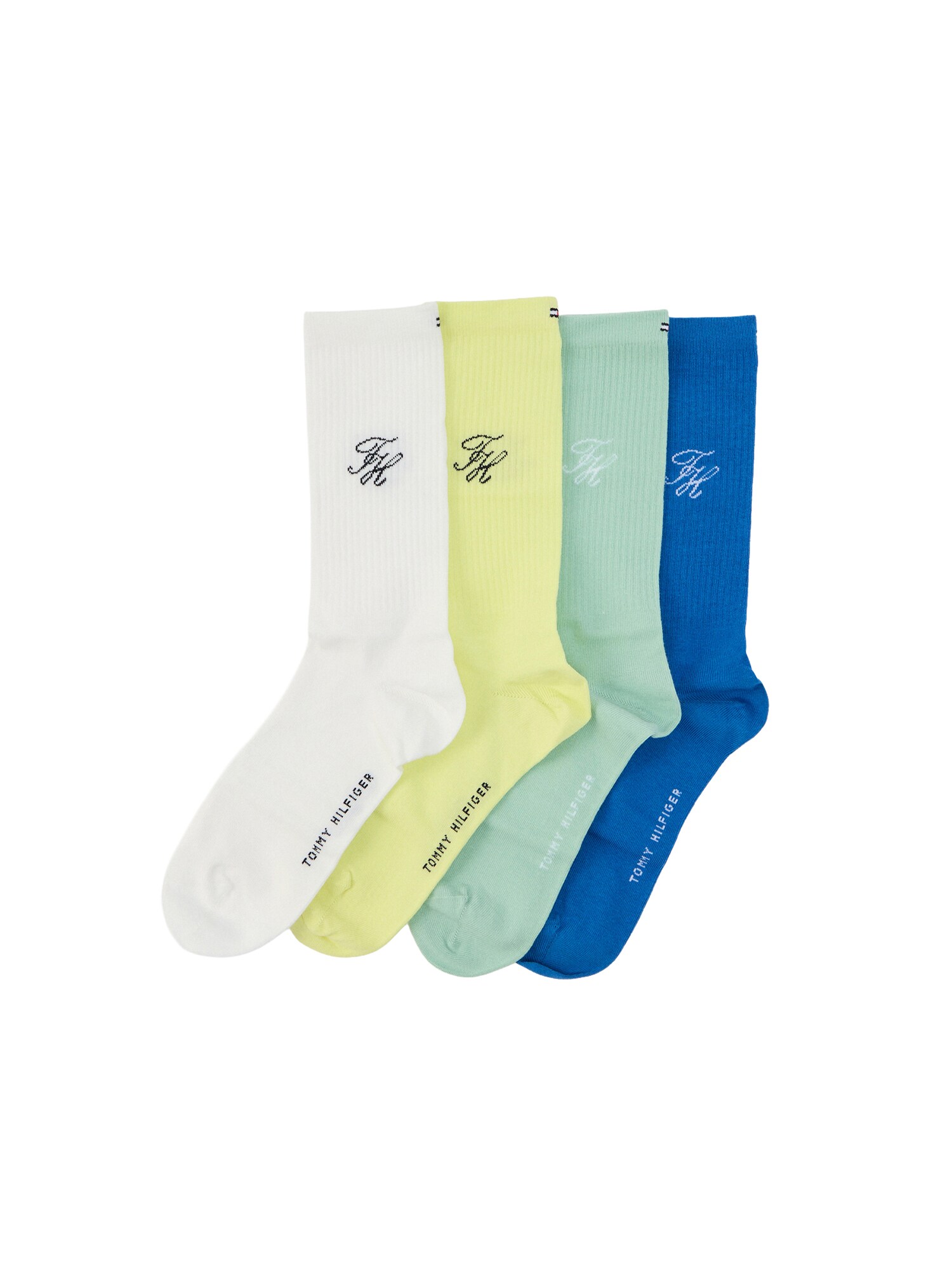 Tommy Hilfiger Underwear Șosete  albastru deschis / galben pastel / verde deschis / alb
