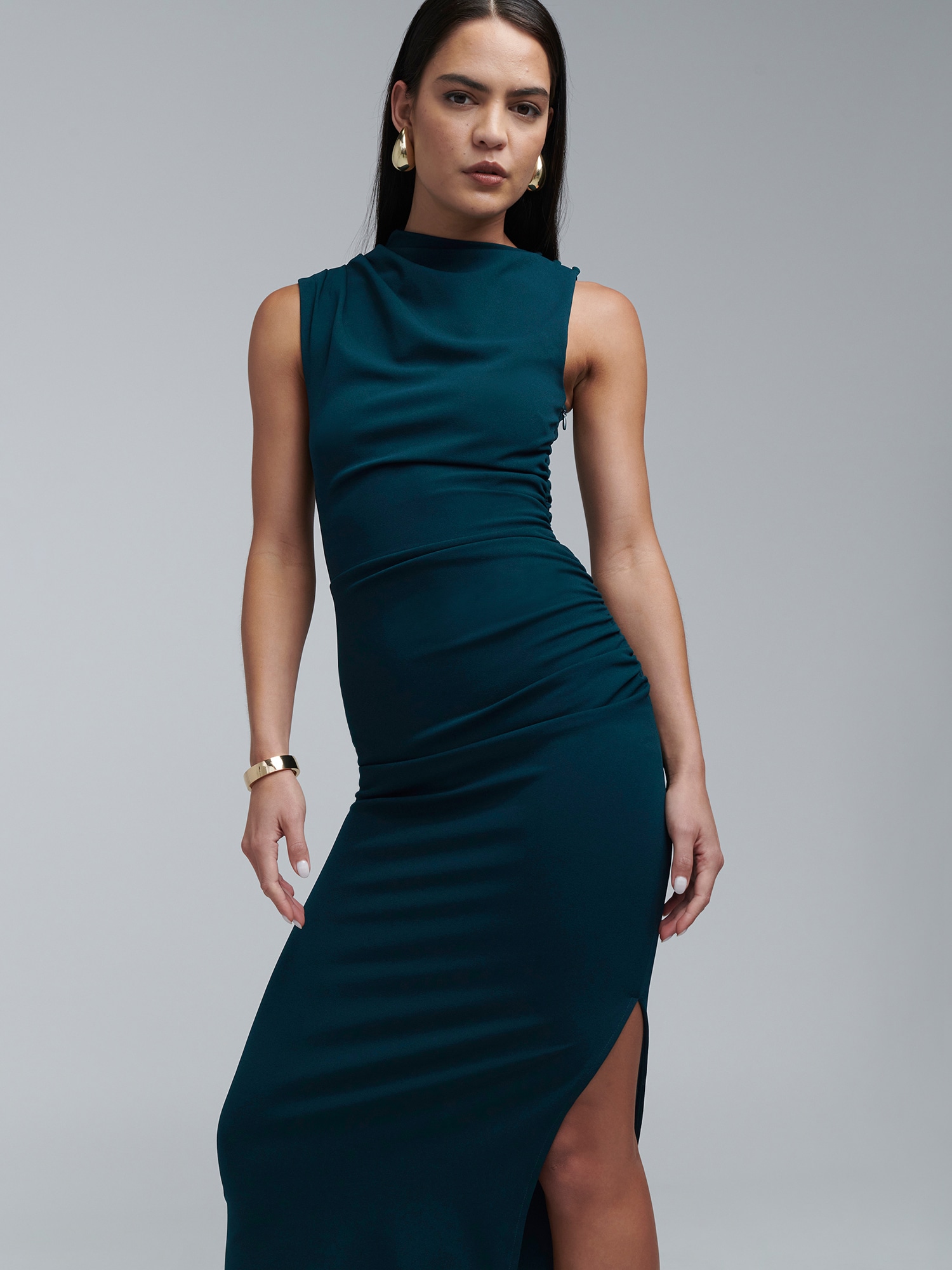 BWLDR Rochie de seară Rory  verde smarald