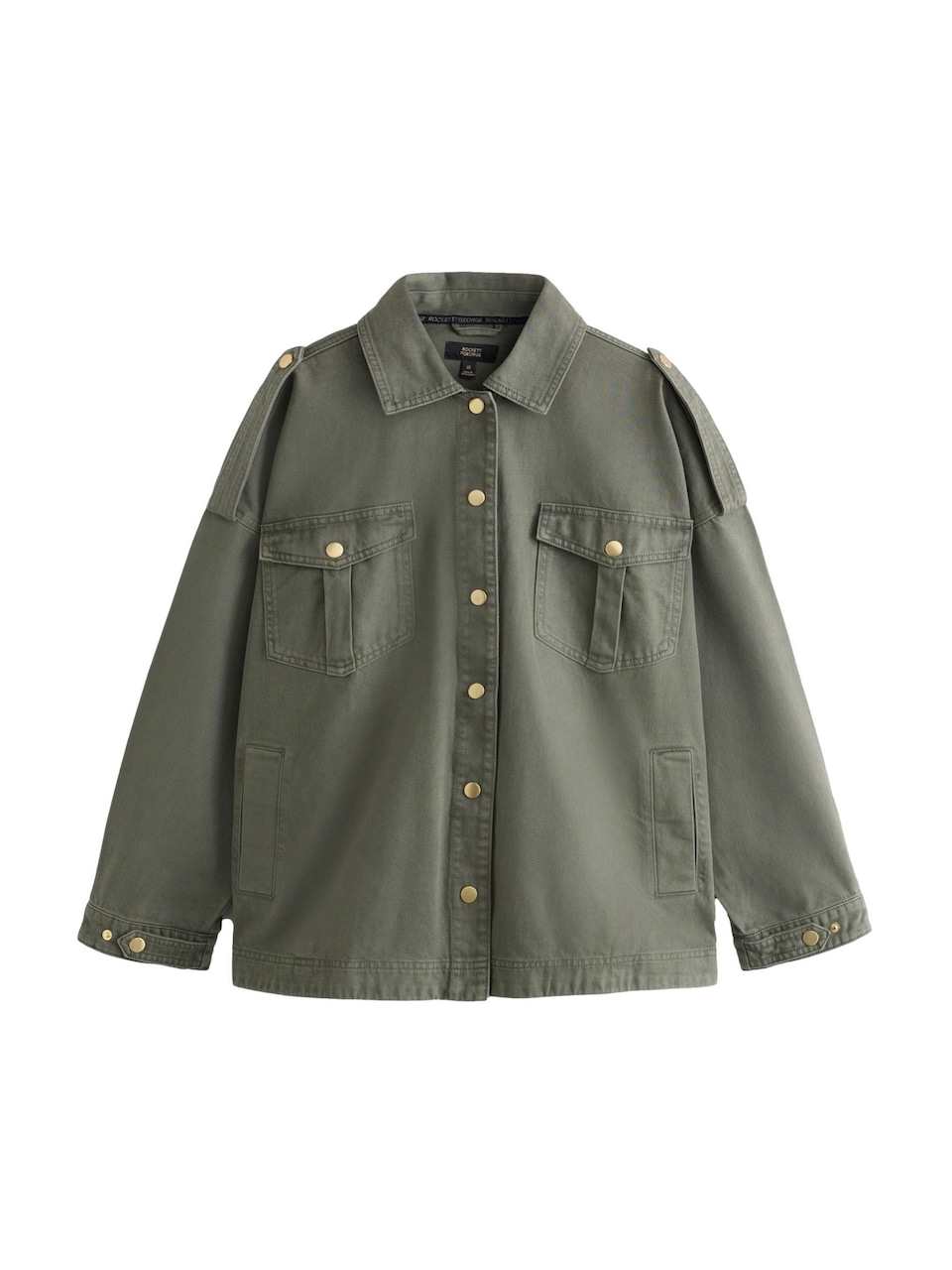 Övergångsjacka khaki / oliv / knallröd