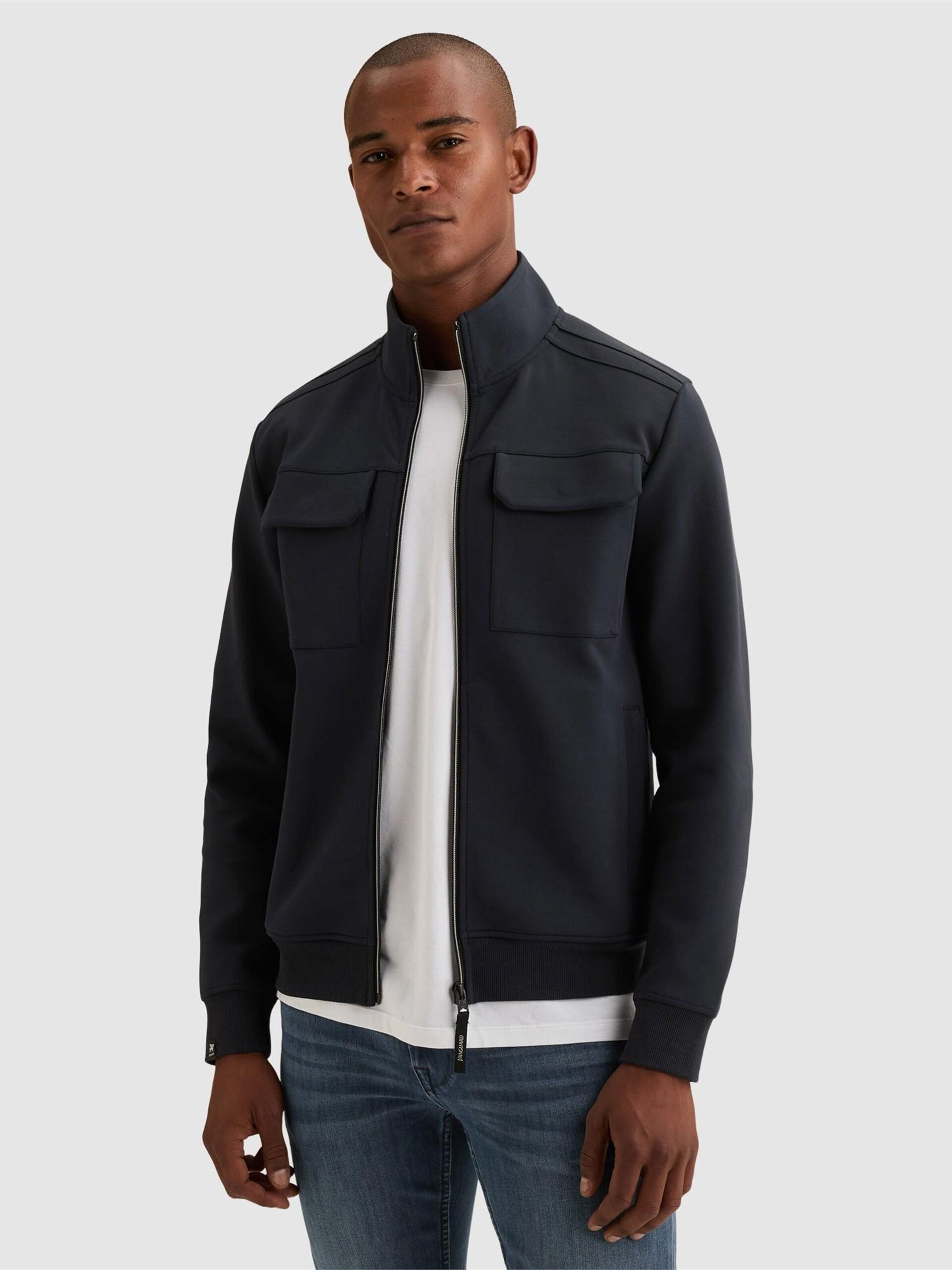 Vanguard Övergångsjacka 'Sweat jacket with zipper closure and chest pockets' herr