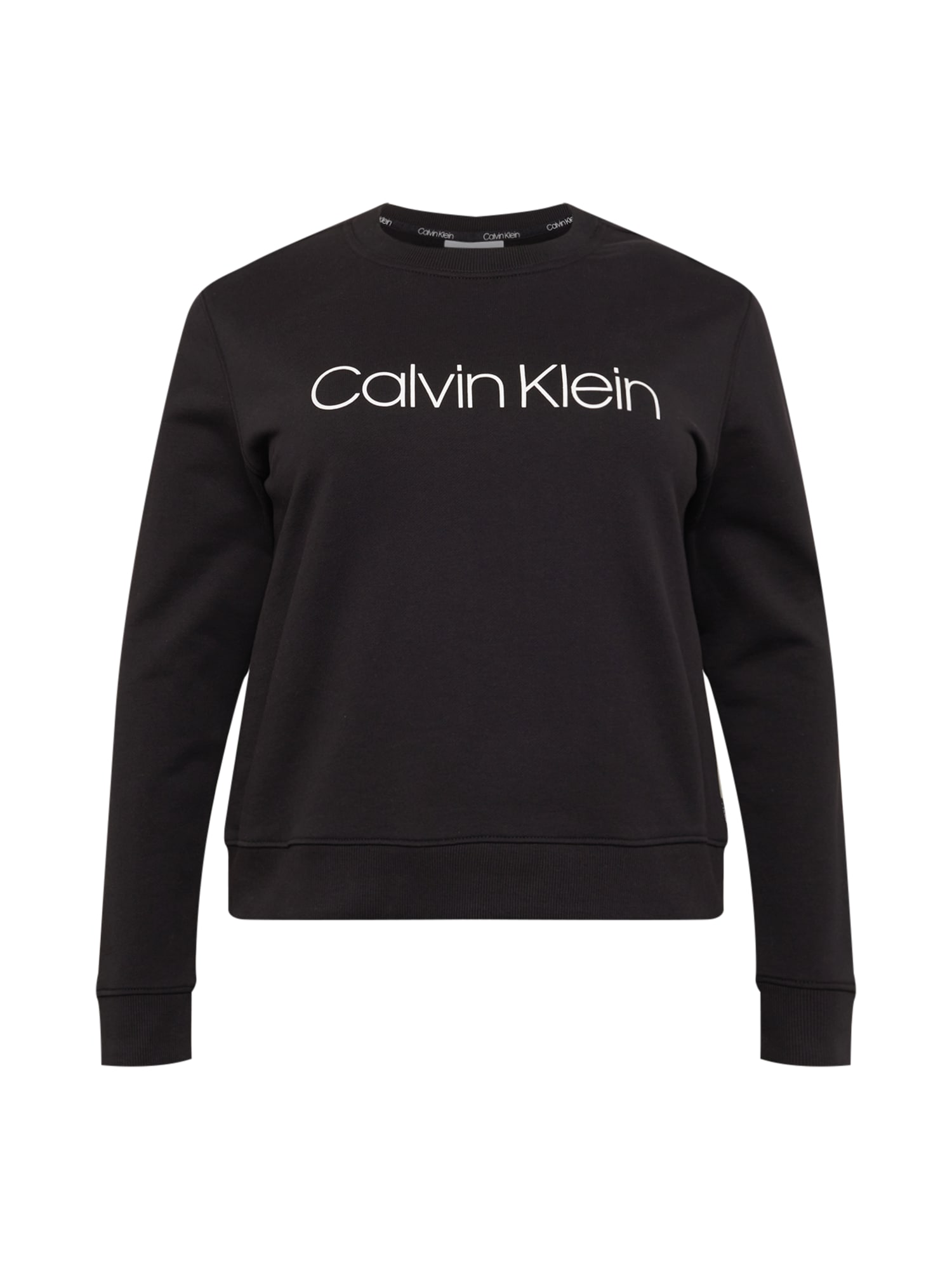 Calvin Klein Curve Sportisks džemperis melns / balts