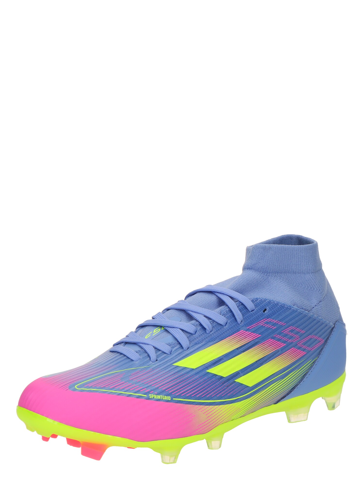 ADIDAS PERFORMANCE Ghete de fotbal F50 LEAGUE  albastru / verde neon / roz