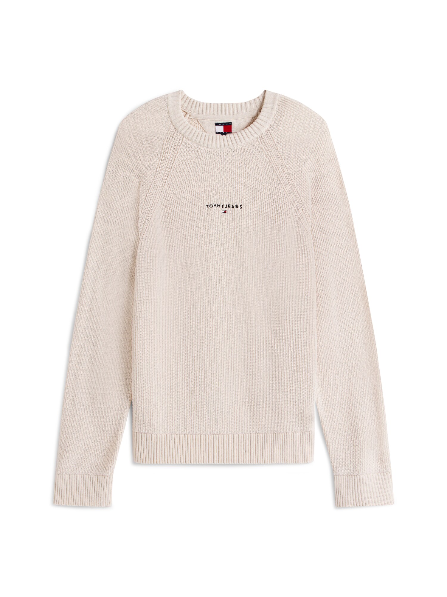 Tommy Jeans Sveter krémová / námornícka modrá