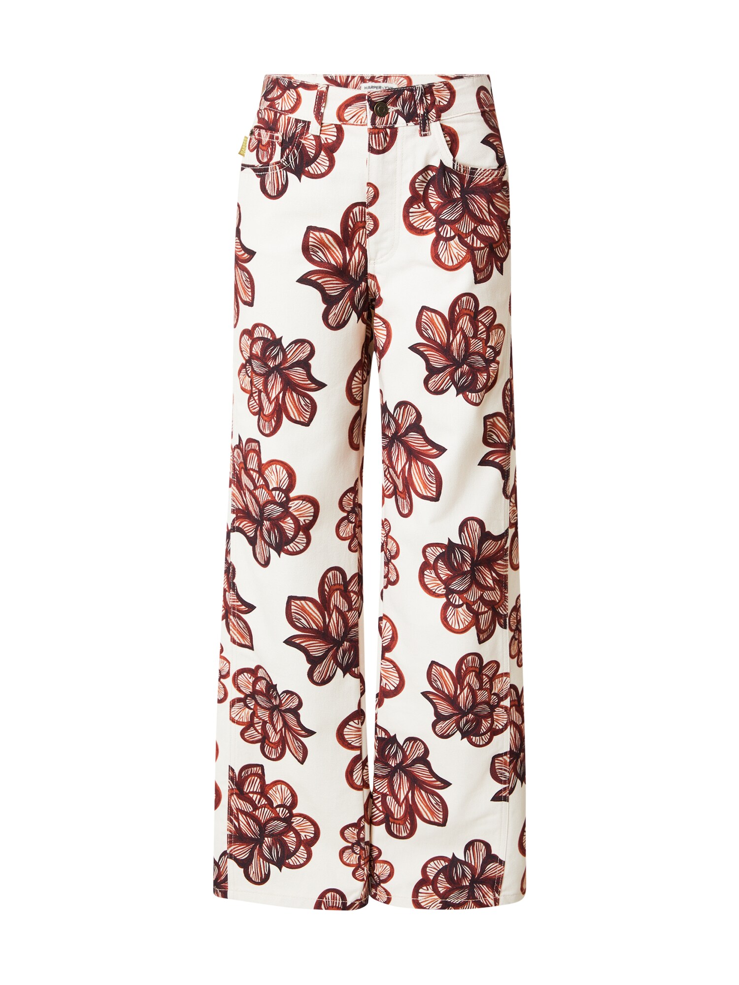 Harper & Yve Jeans 'Mayra-Pa' Rood / Wijnrood / Wit