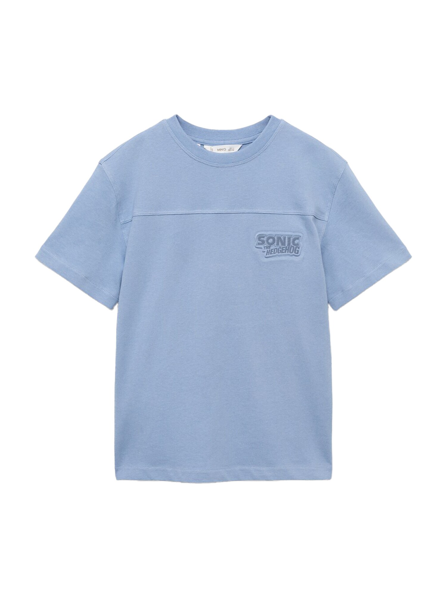 MANGO KIDS Tricou SONICFRA  albastru deschis / gri deschis / alb