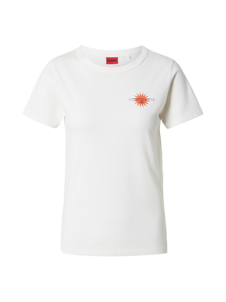 T-shirt 'Deloris' marinblå / orange