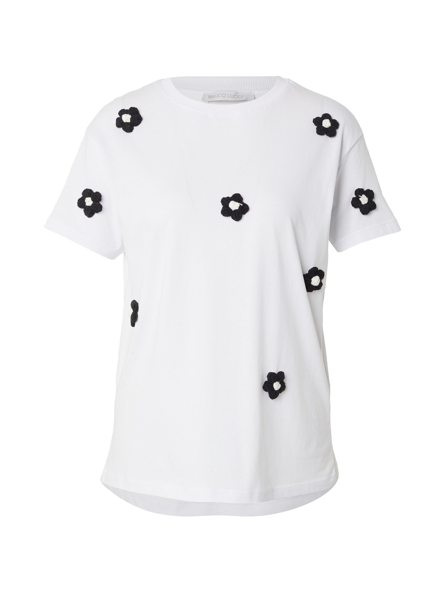 Bianco Lucci Tricou  negru / alb