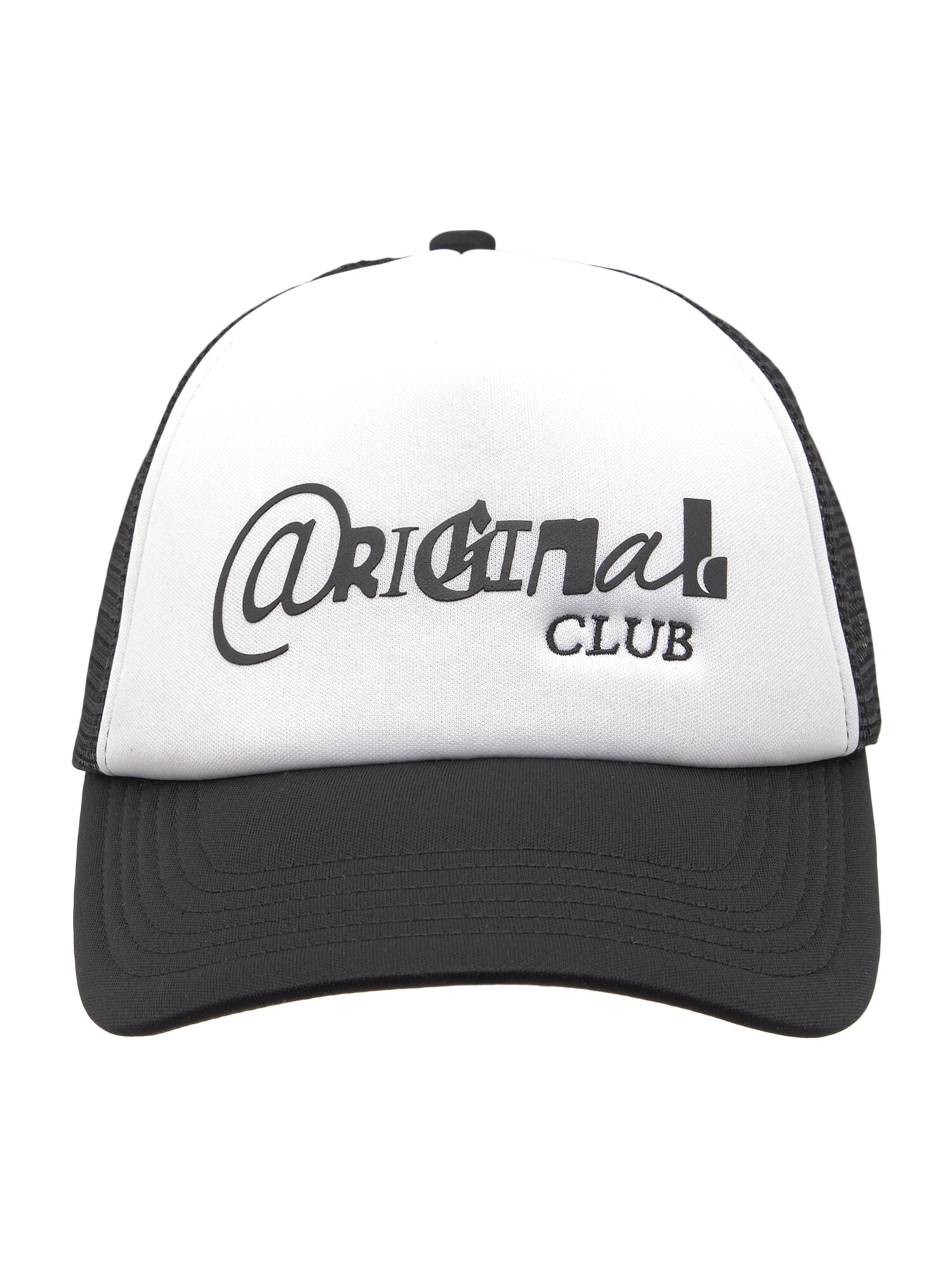 Pull&Bear Șapcă ORIGINAL CLUB  negru / alb