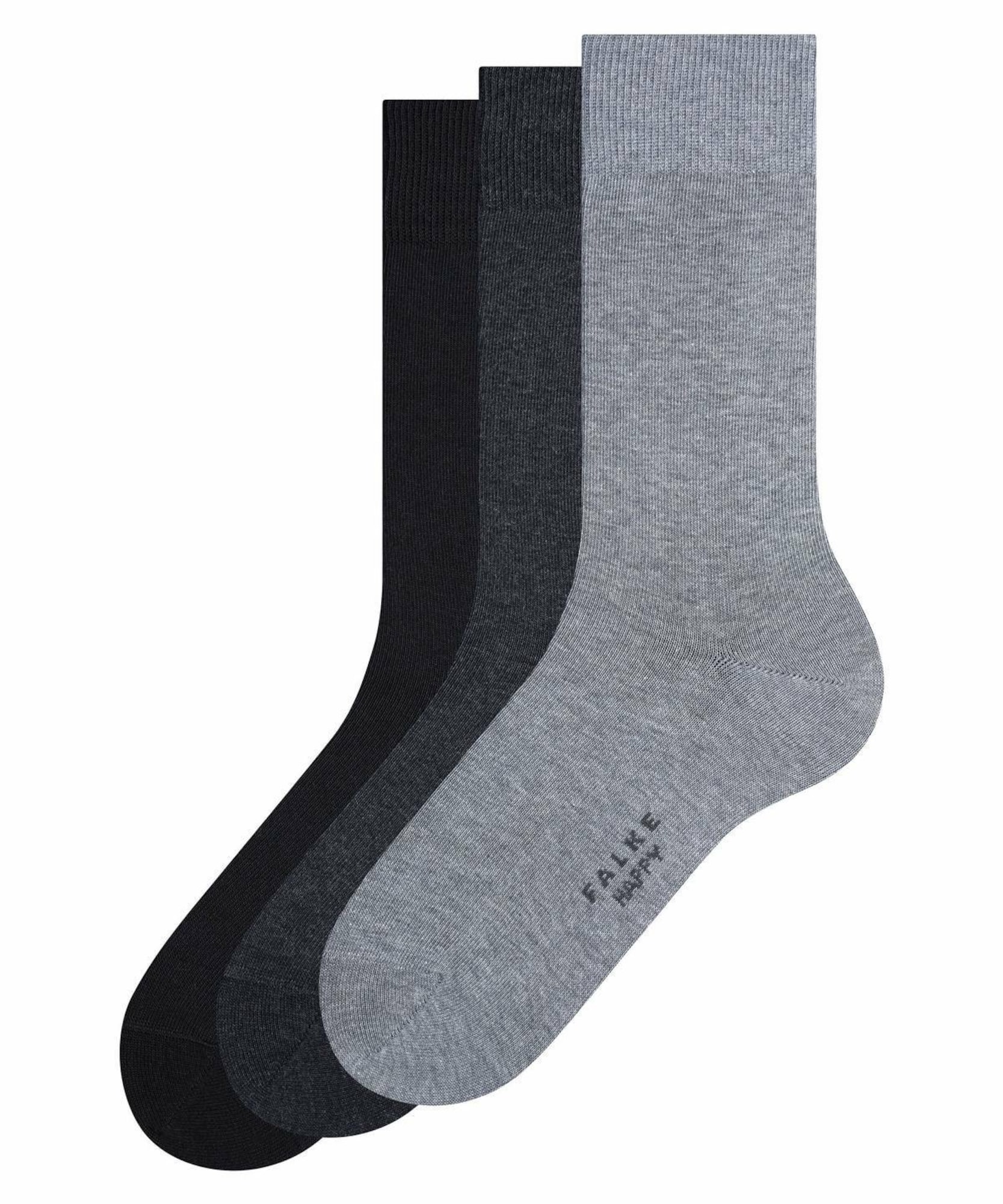 FALKE Къси чорапи  сиво / черно