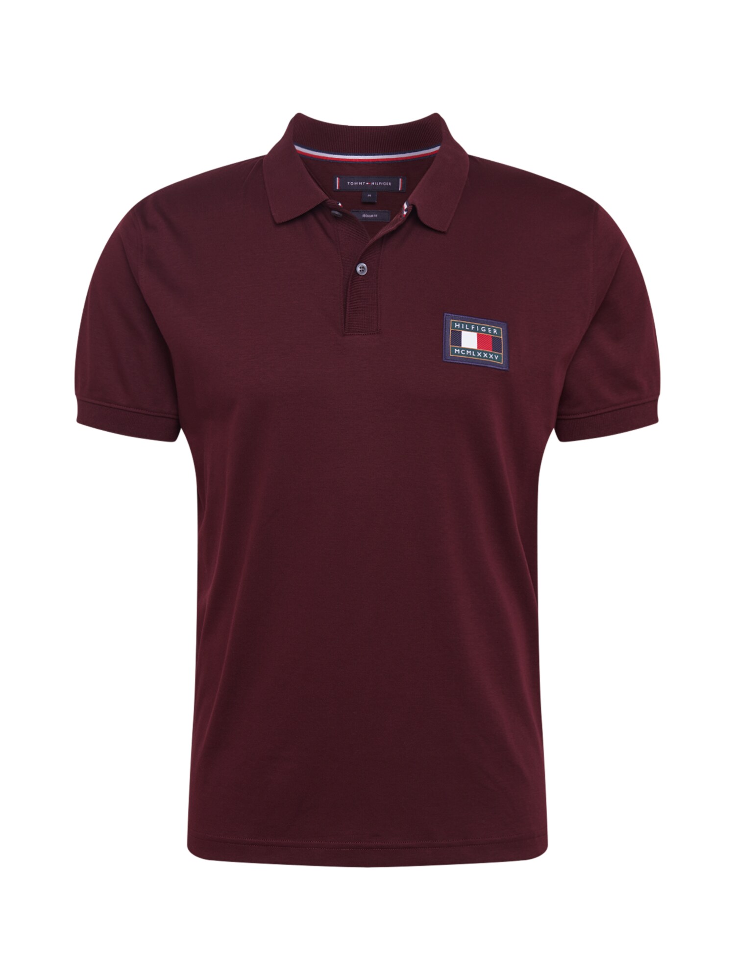 TOMMY HILFIGER Marškinėliai  burgundiško vyno spalva
