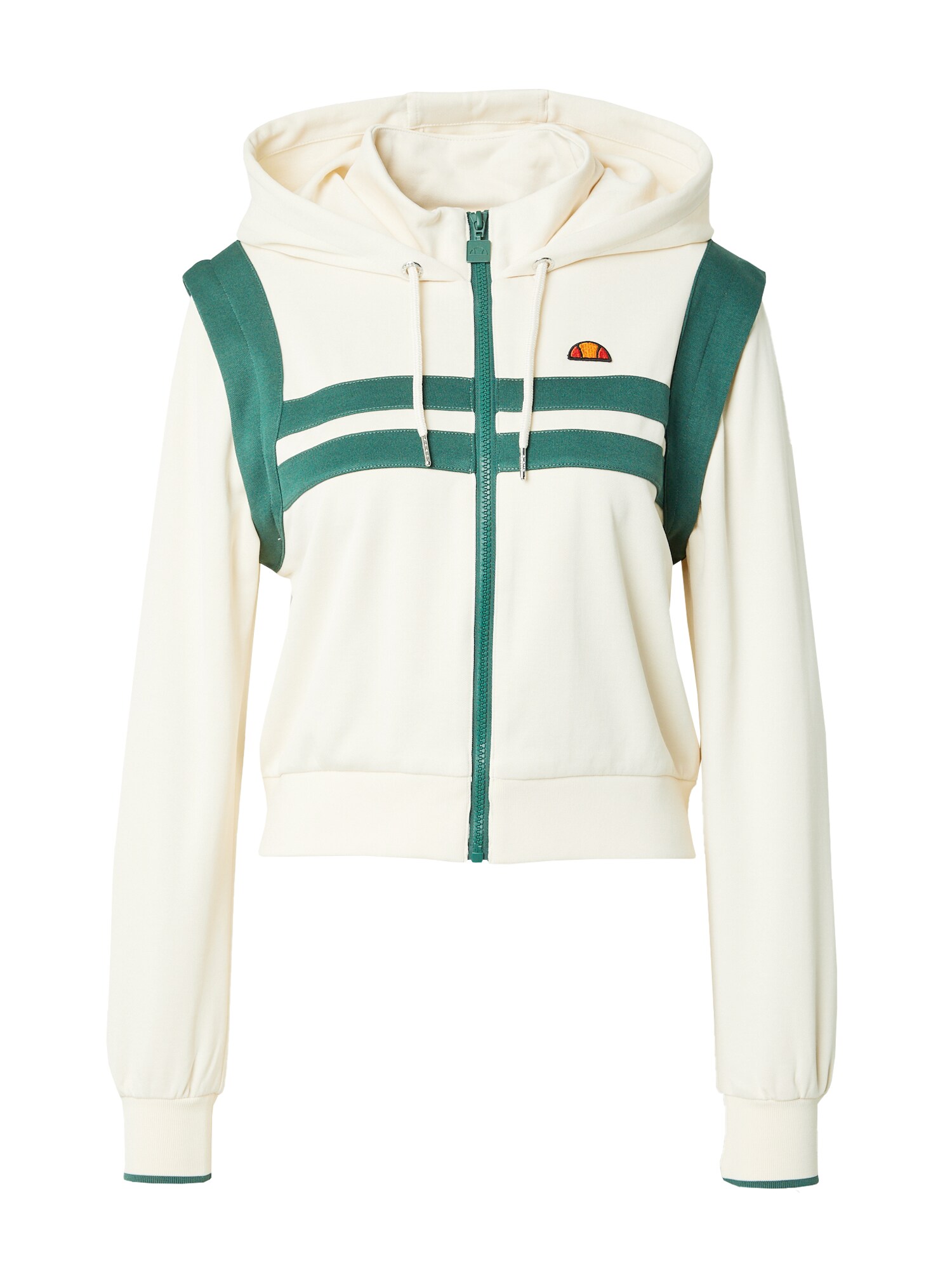ELLESSE Суичъри с качулка 'Perna'  тревнозелено / мръсно бяло