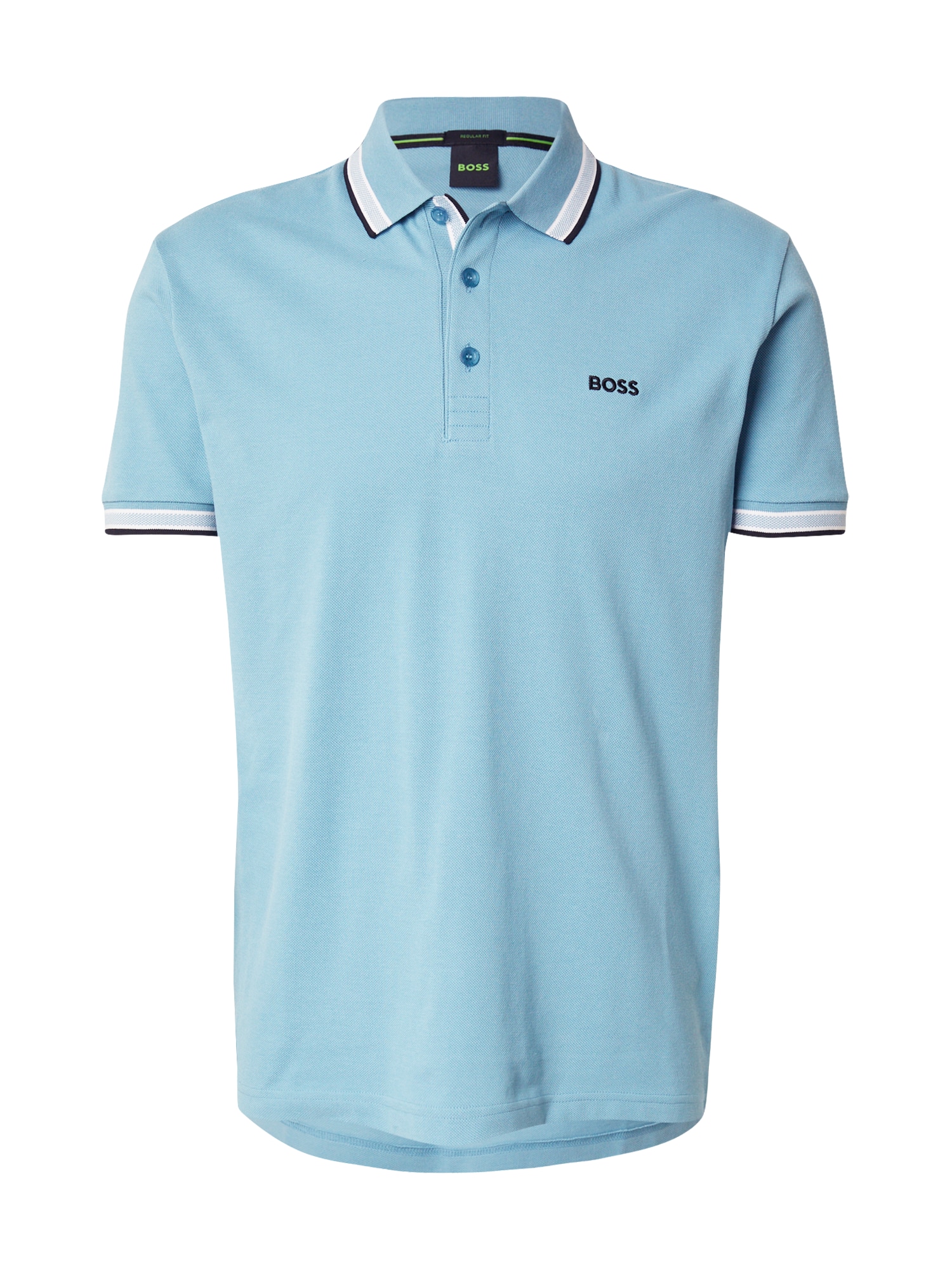 BOSS Tricou Paddy  albastru deschis / negru / alb