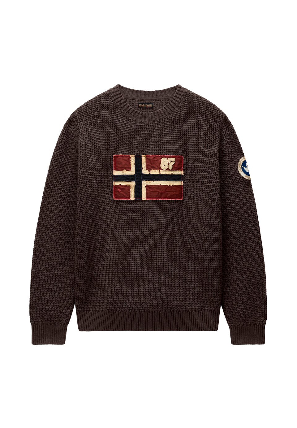 Tröja 'D-ARCHIVE' beige / brun / bordeaux