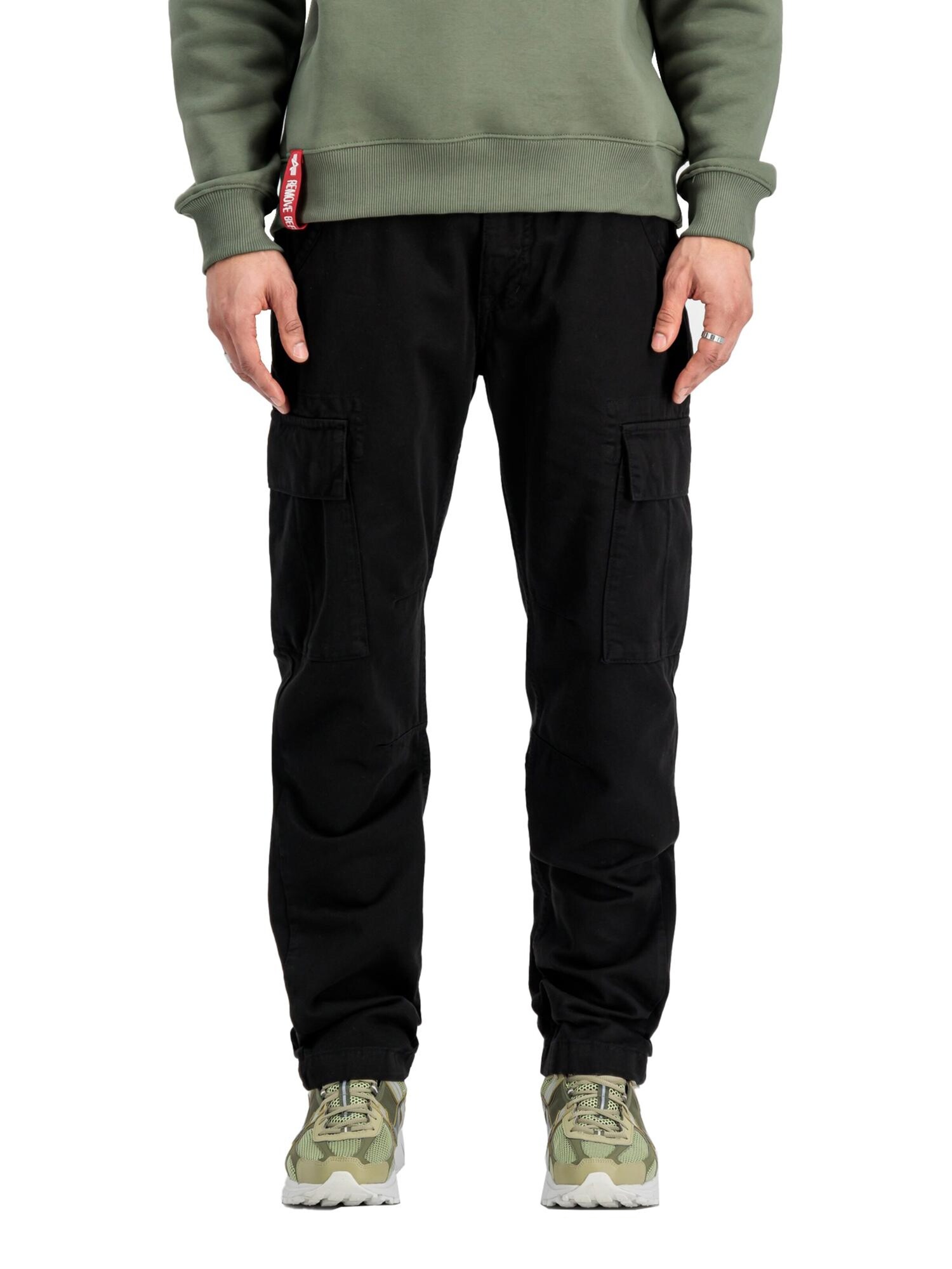 ALPHA INDUSTRIES Pantalón cargo 'Agent' negro – imagen 3