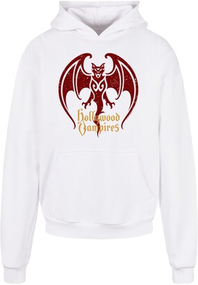 Merchcode Sweatshirt ‘Hollywood Vampires’ Geel / Bordeaux / Wit