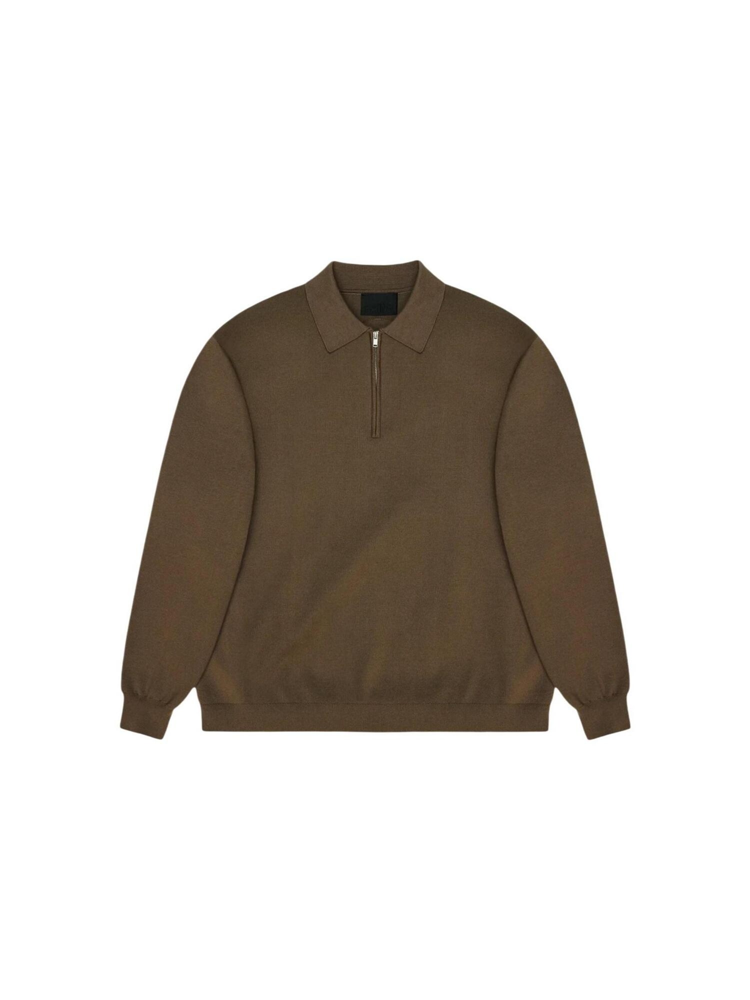 RAINS Jersey 'Long Sleeve Polo 10410' marrón – imagen 1