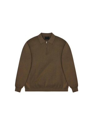 RAINS Jersey 'Long Sleeve Polo 10410'  marrón