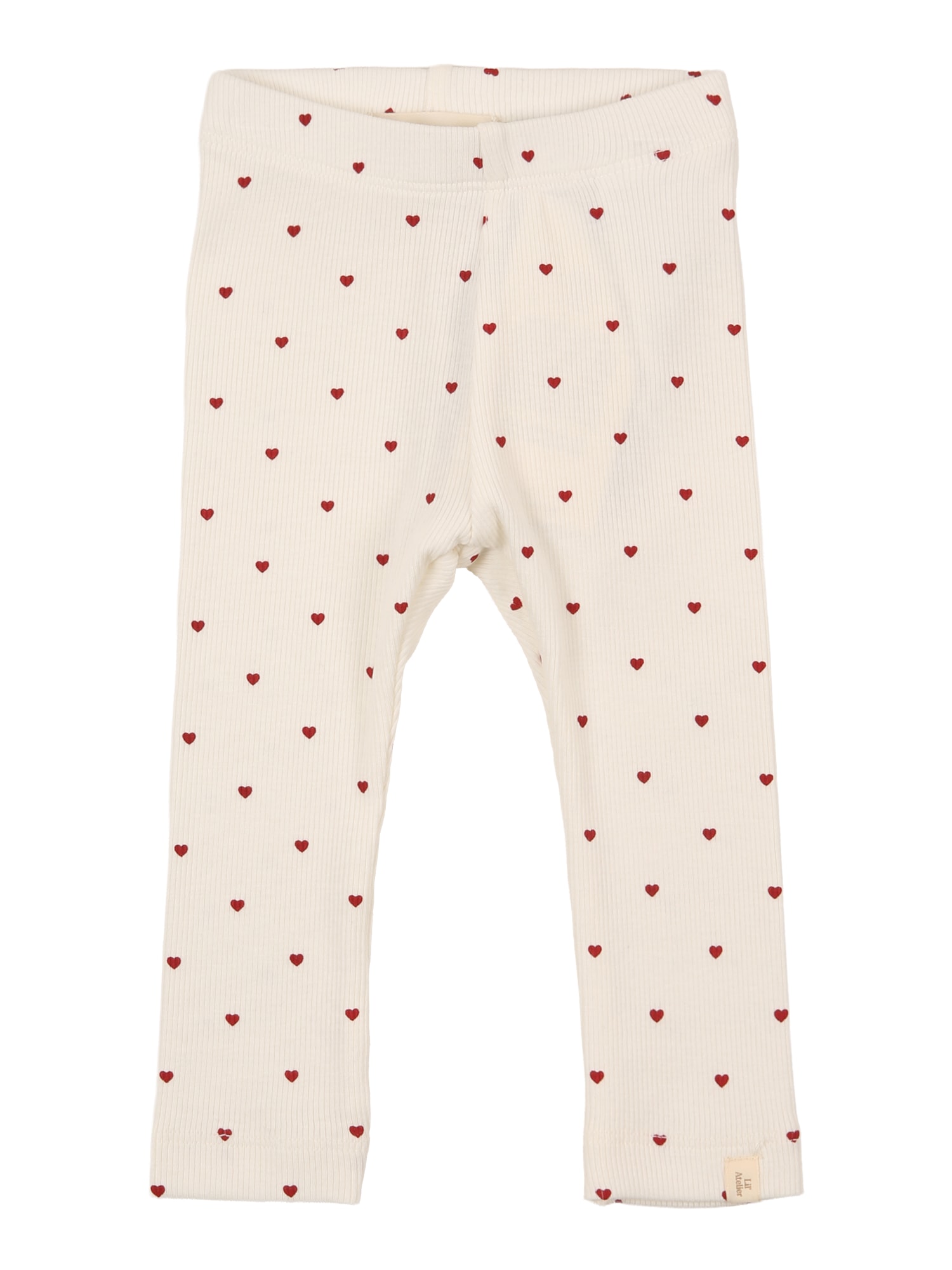 Lil'Atelier Leggings 'NBFGAGO'  roşu închis / alb