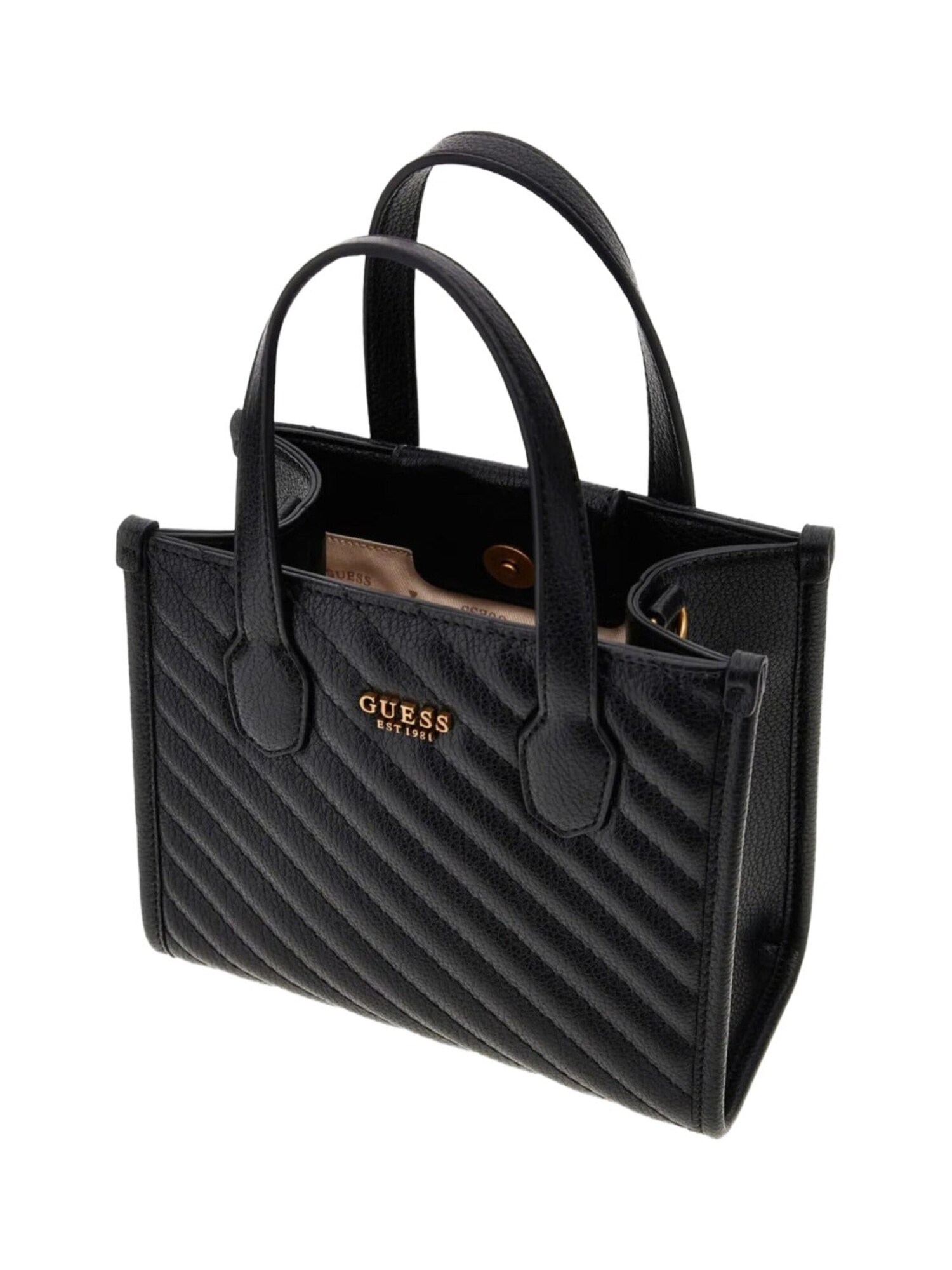 GUESS Bolso de mano 'Silvana 2 Comp Tote'  negro – imagen 3