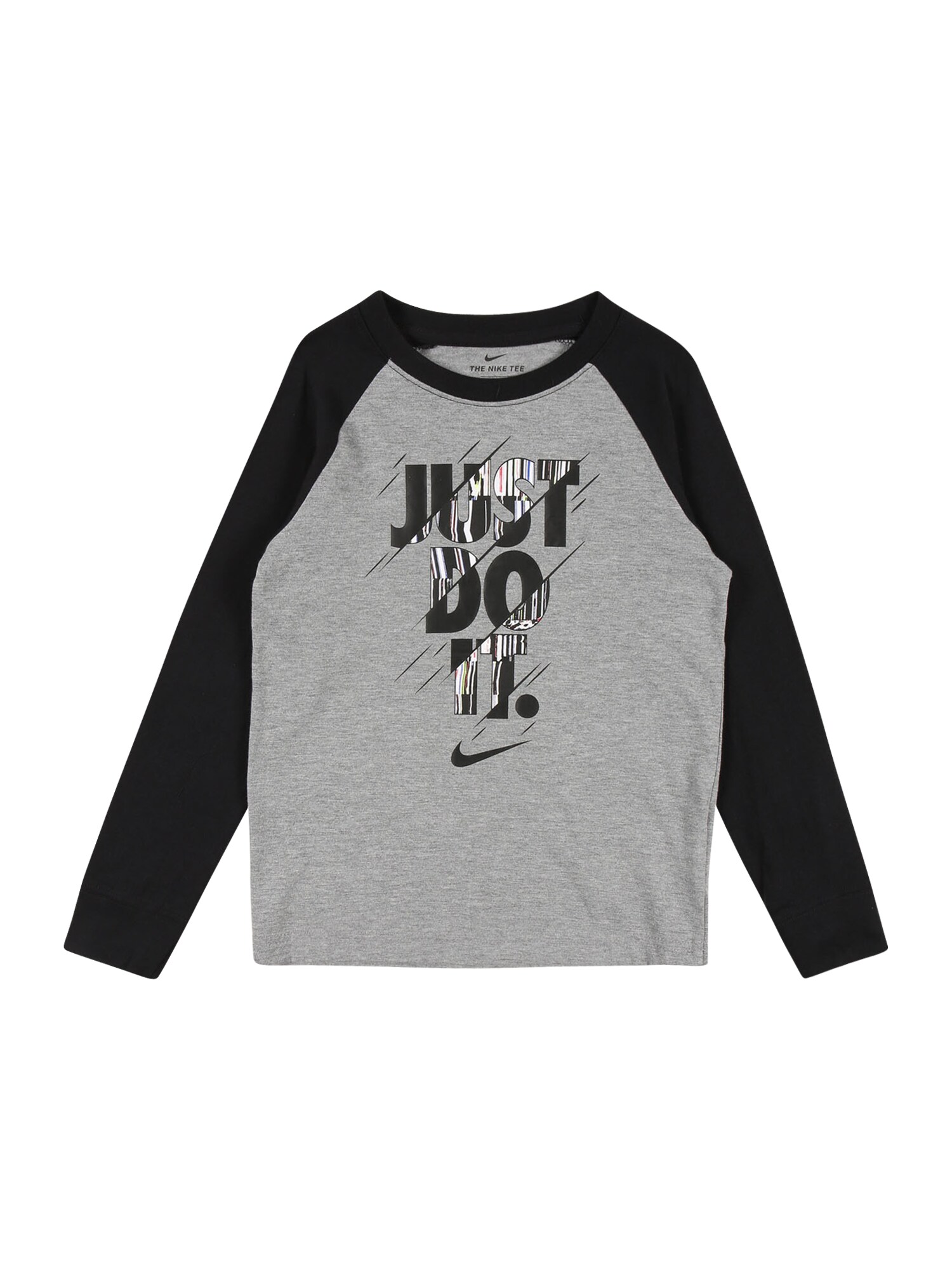 Nike Sportswear Megztinis be užsegimo 'SPLIT'  margai pilka / juoda / mišrios spalvos