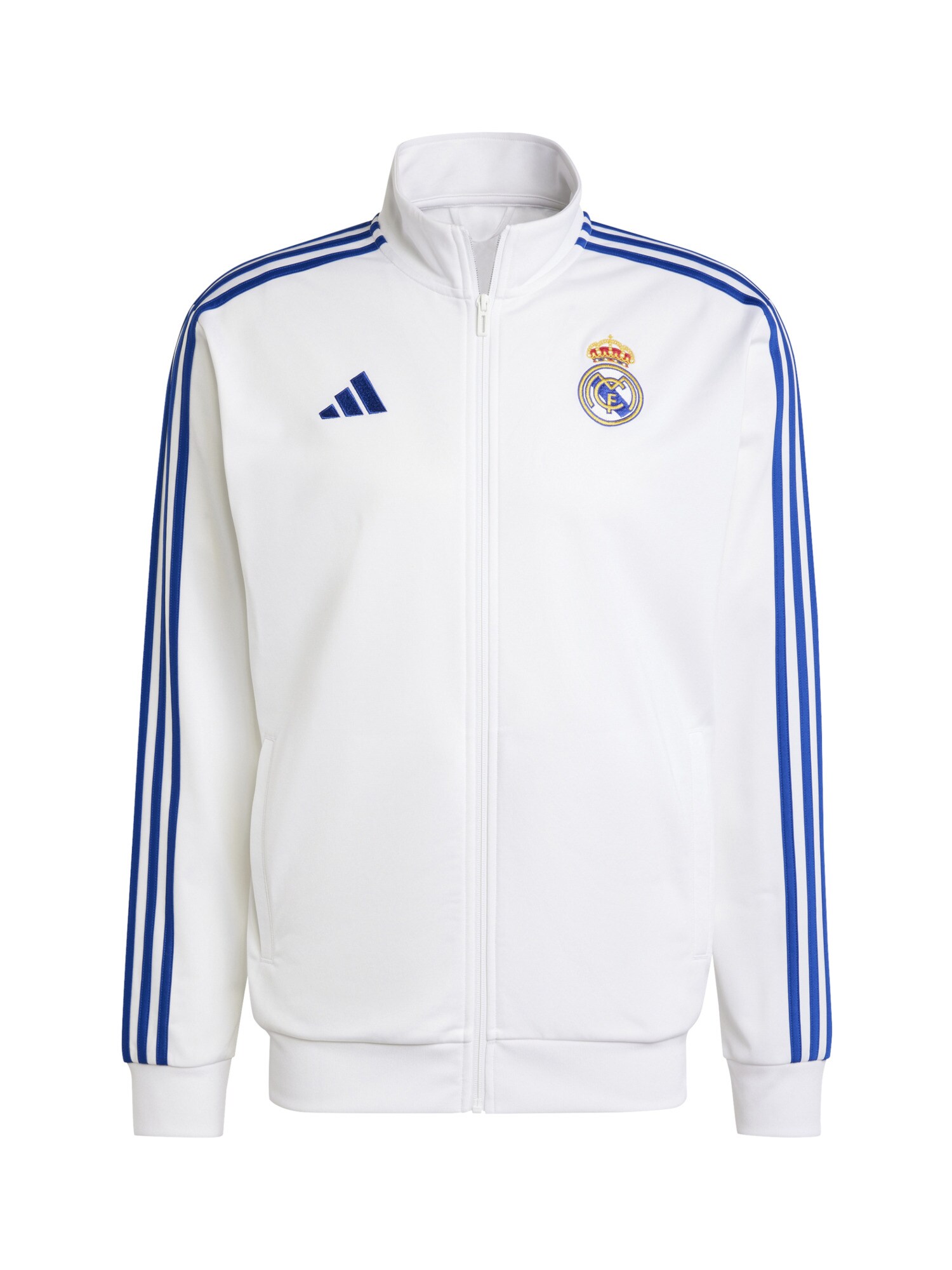 ADIDAS PERFORMANCE Bluză cu fermoar sport Real Dna  albastru închis / galben / roșu / alb