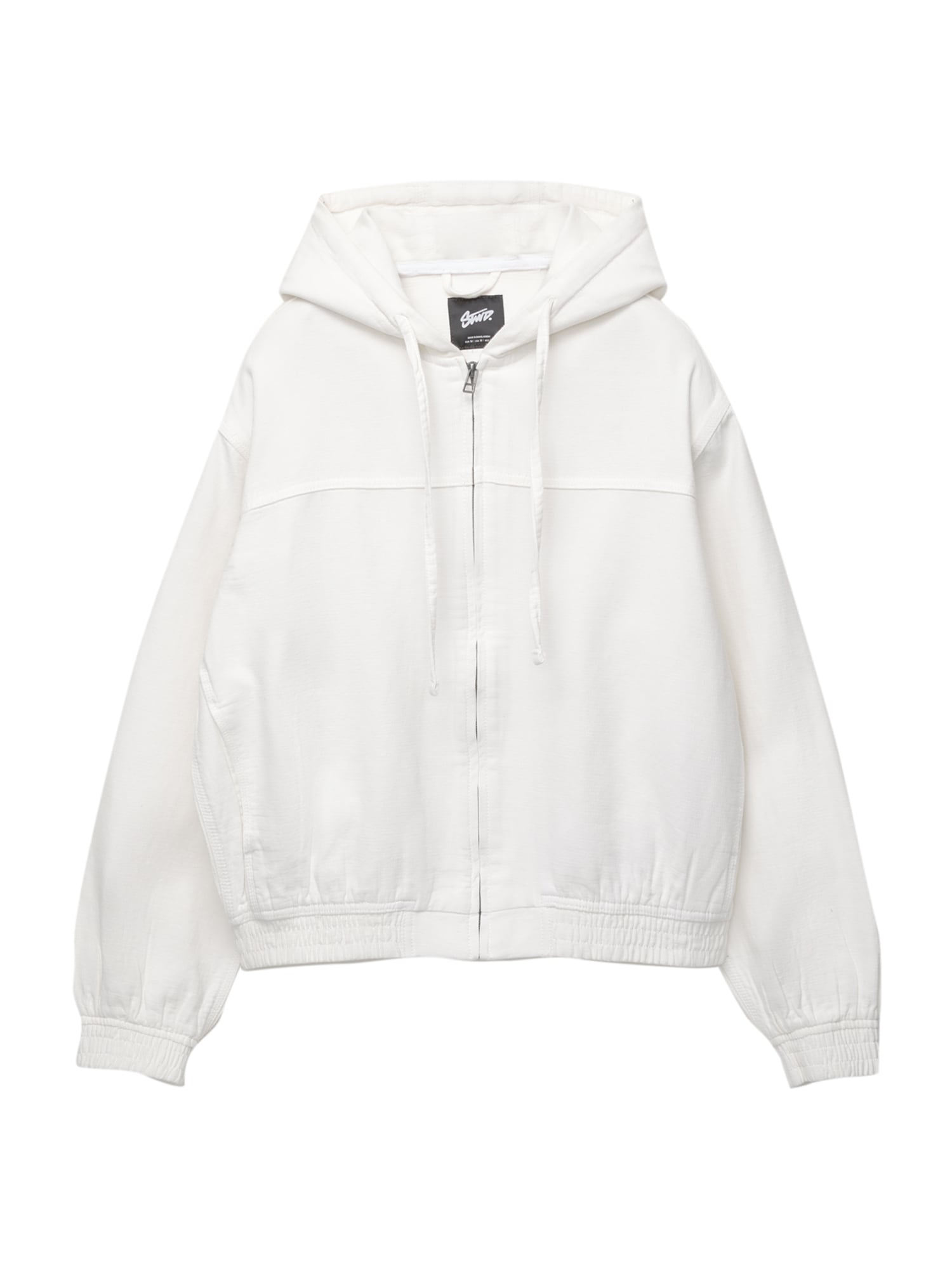 Pull&Bear Geacă de primăvară-toamnă STWD  alb