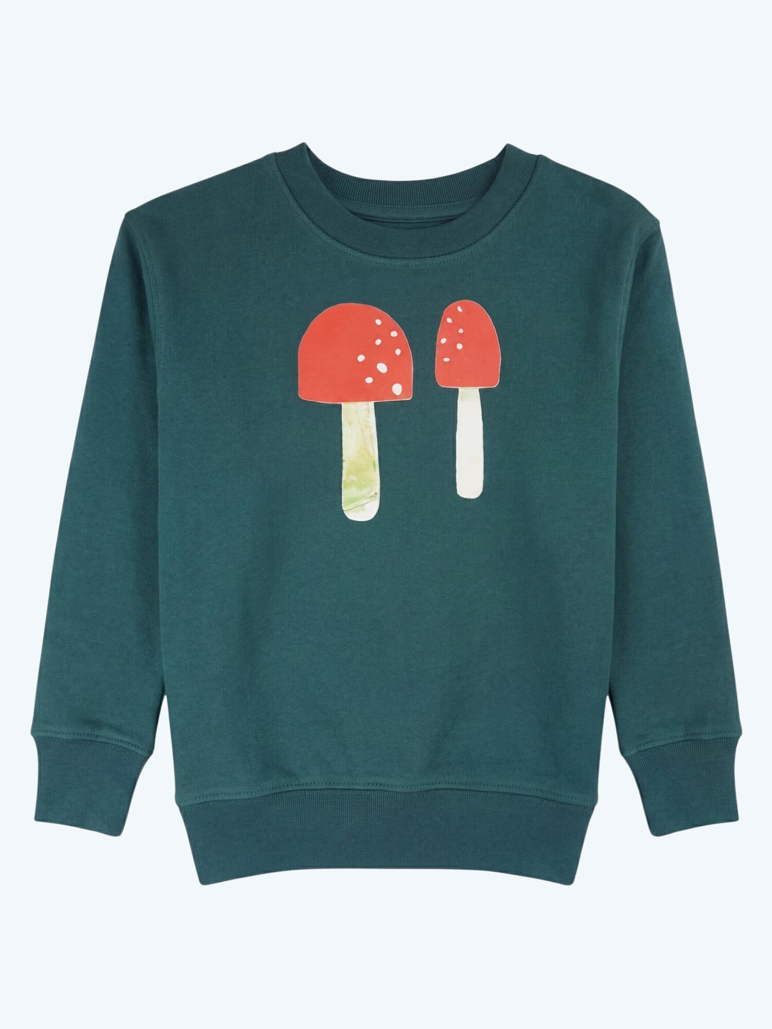 MelaDi Sweater majica 'Pilze' zelena