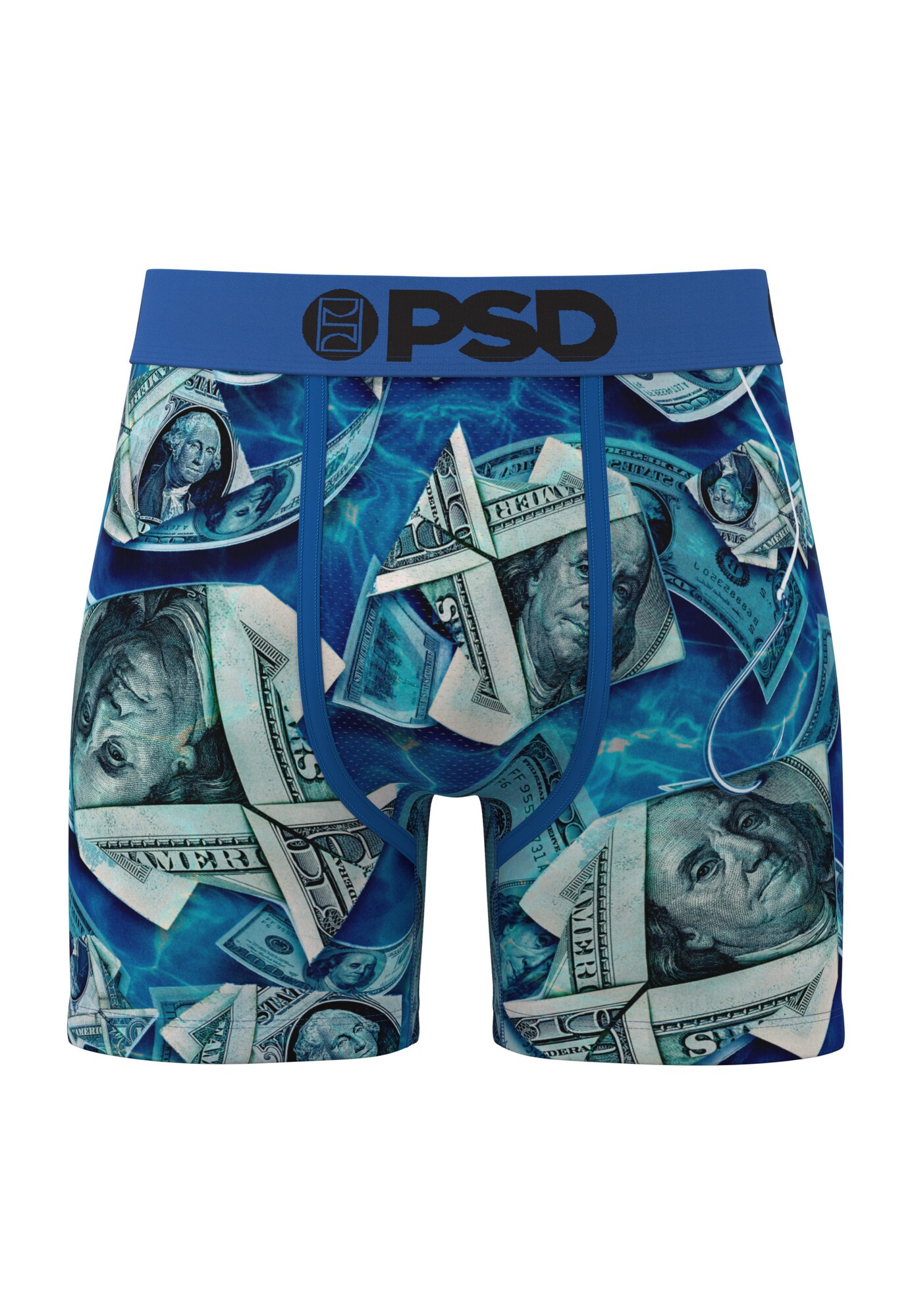 PSD Calzoncillo boxer 'Deep Sea Funds'  aqua / azul real / caqui / negro
