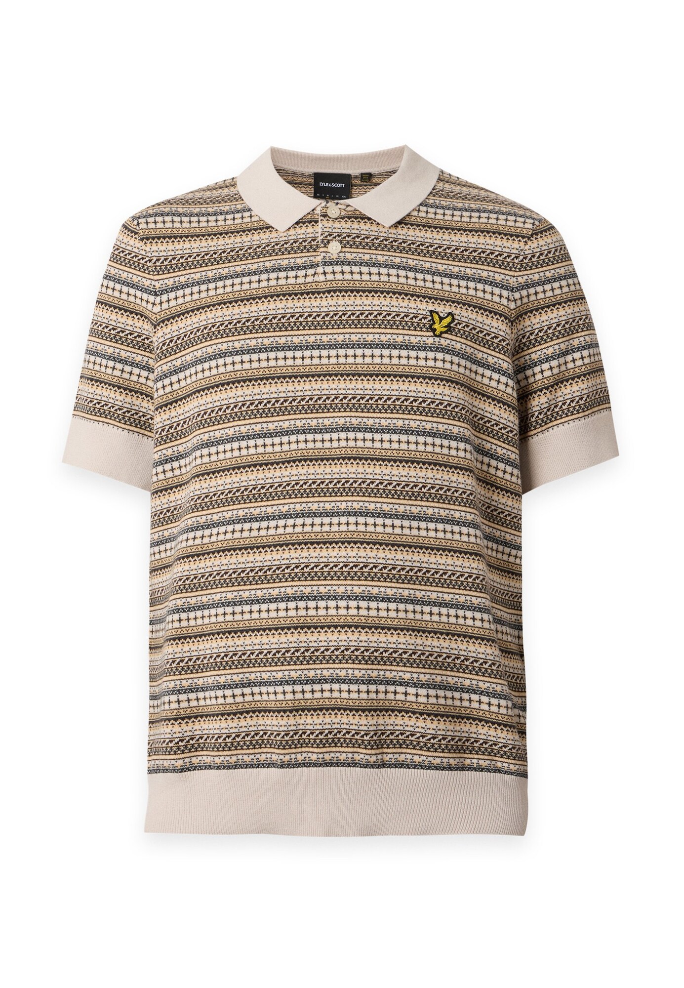 Lyle & Scott Pulover bej / bej deschis / maro închis / gri metalic