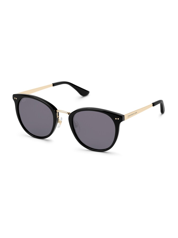 Kapten & Son Sonnenbrille 'Prague All Black' Herren Größe One Size gold / schwarz