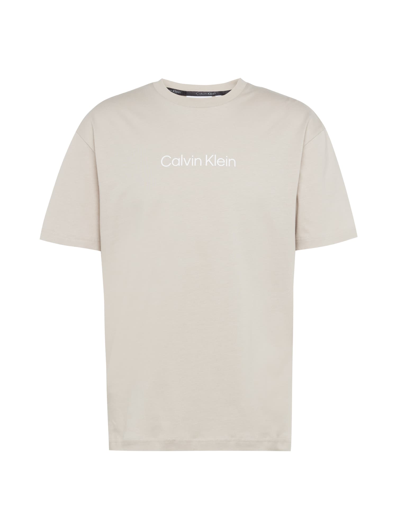 Calvin Klein Marškinėliai 'HERO' rusvai pilka / balta