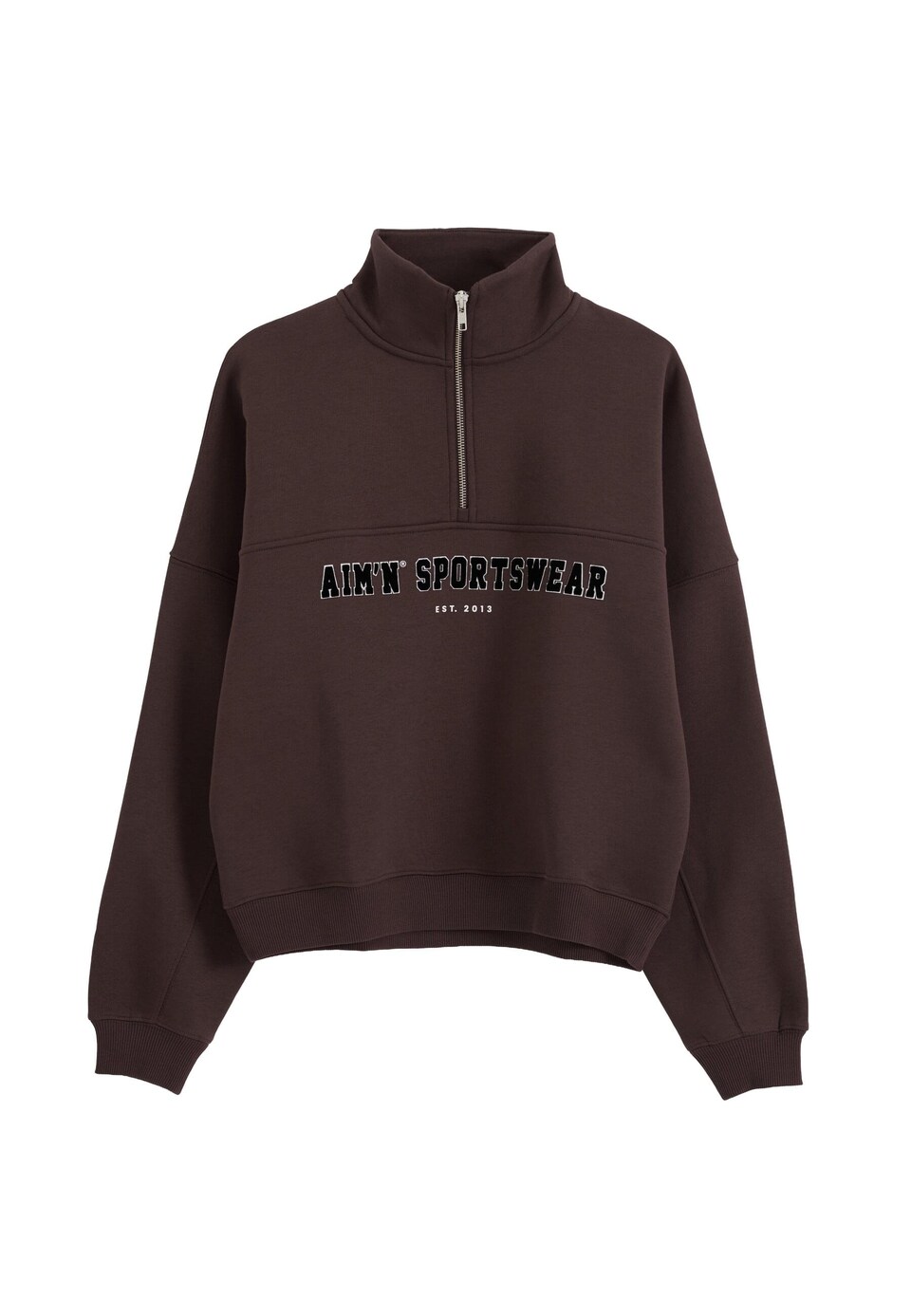 Sport sweatshirt brun / svart