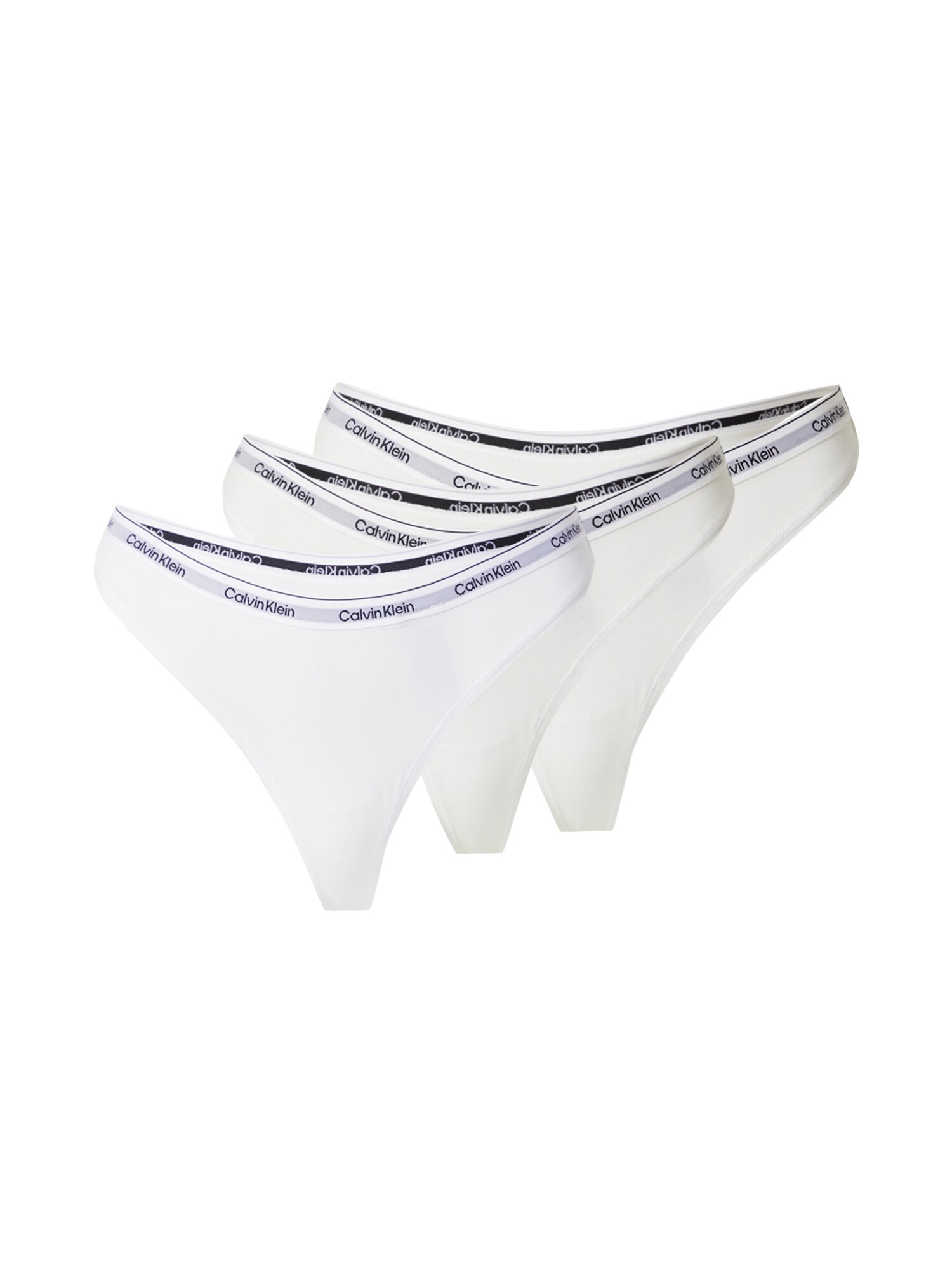 Calvin Klein Underwear Tangá  čierna / biela / prírodná biela
