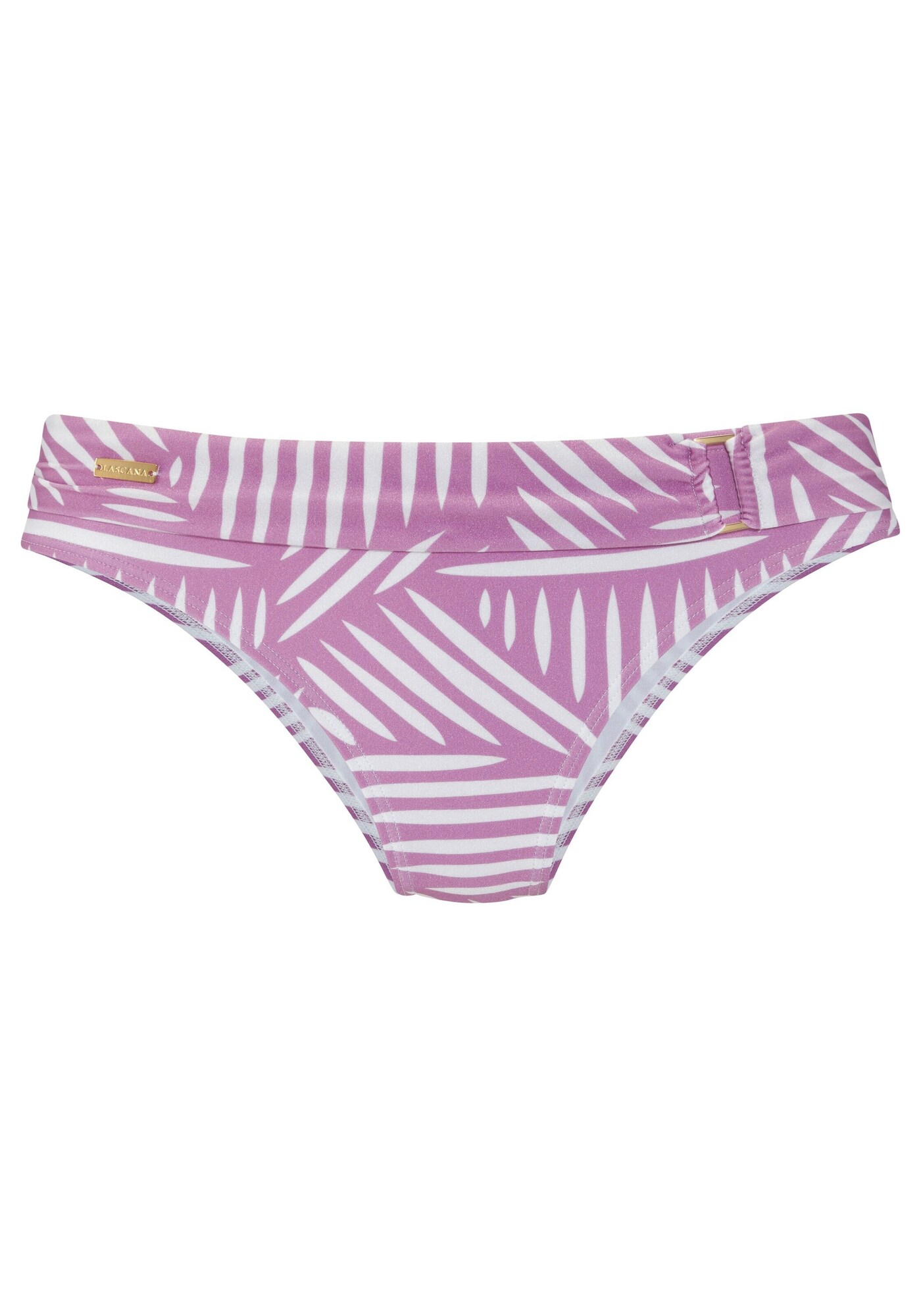 LASCANA Slip costum de baie  mov liliachiu / alb murdar