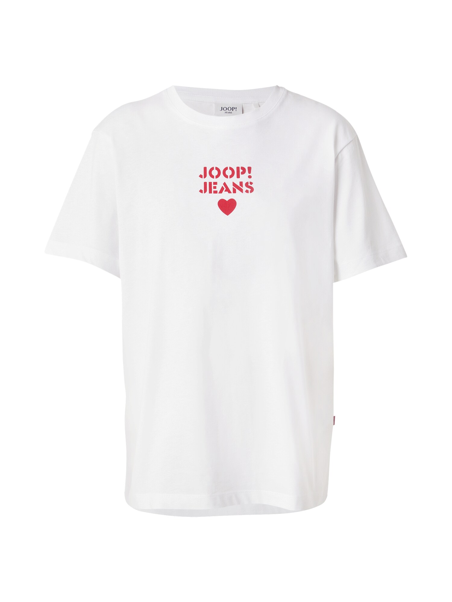 JOOP! Jeans Póló 'Tymber'  rikító piros / fehér akciós termékkép 1