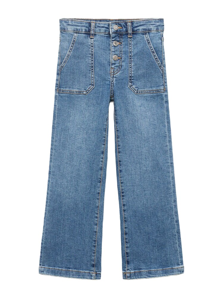 MANGO KIDS Jeans 'UTILITY1' Mädchen Größe 158 blue denim