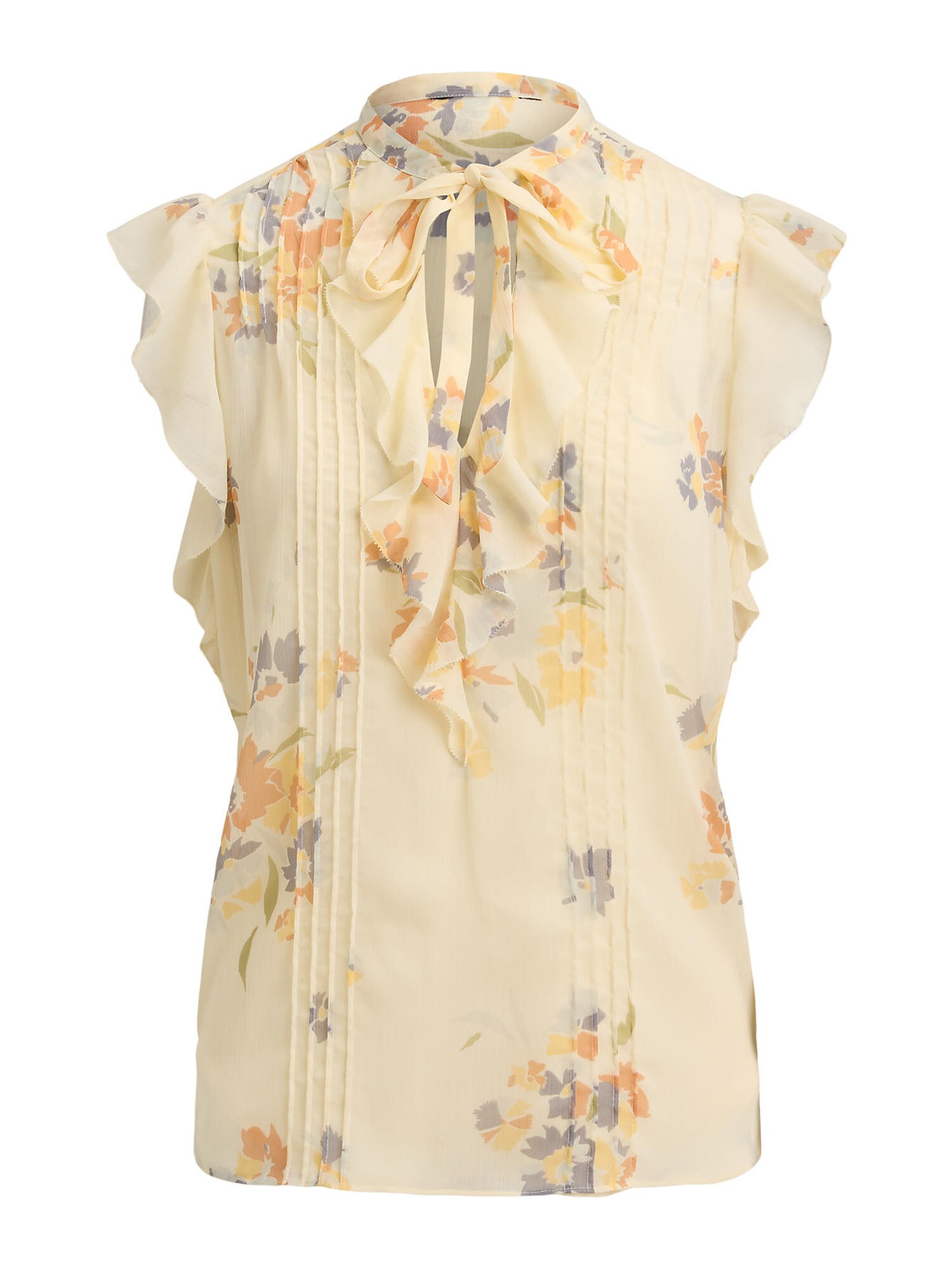 Lauren Ralph Lauren Bluza  boja pijeska / zeleno smeđa / žuta / bazalt siva